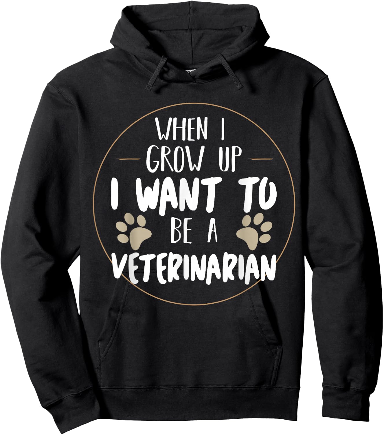Kids Future Veterinarian Gift T Shirt For Dog & Cat Lovers Hoodie - Hoodie | Black