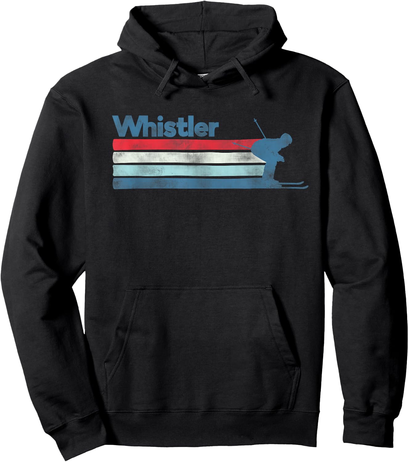 Whistler Canada Retro Ski Hoodie - Hoodie | Black