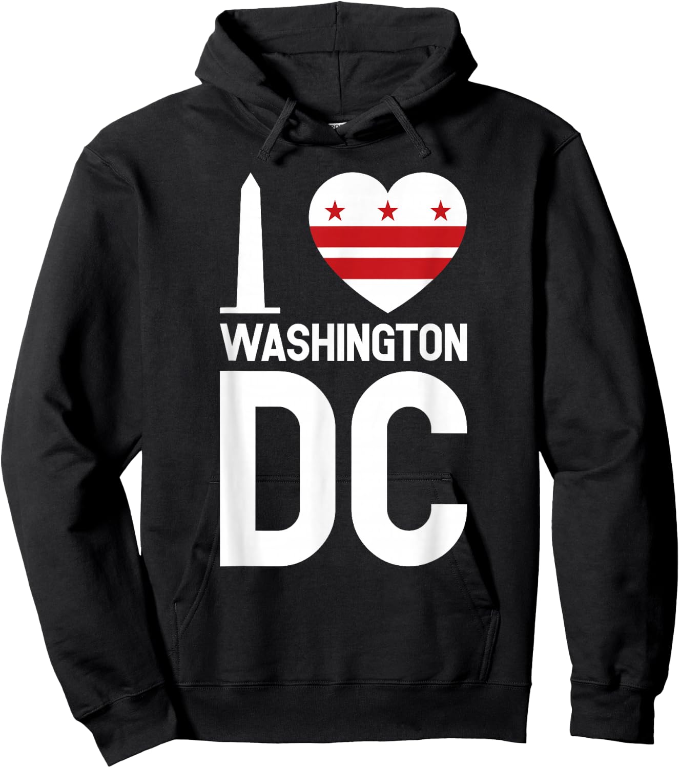 I Love Washington DC Hoodie - Hoodie | Black