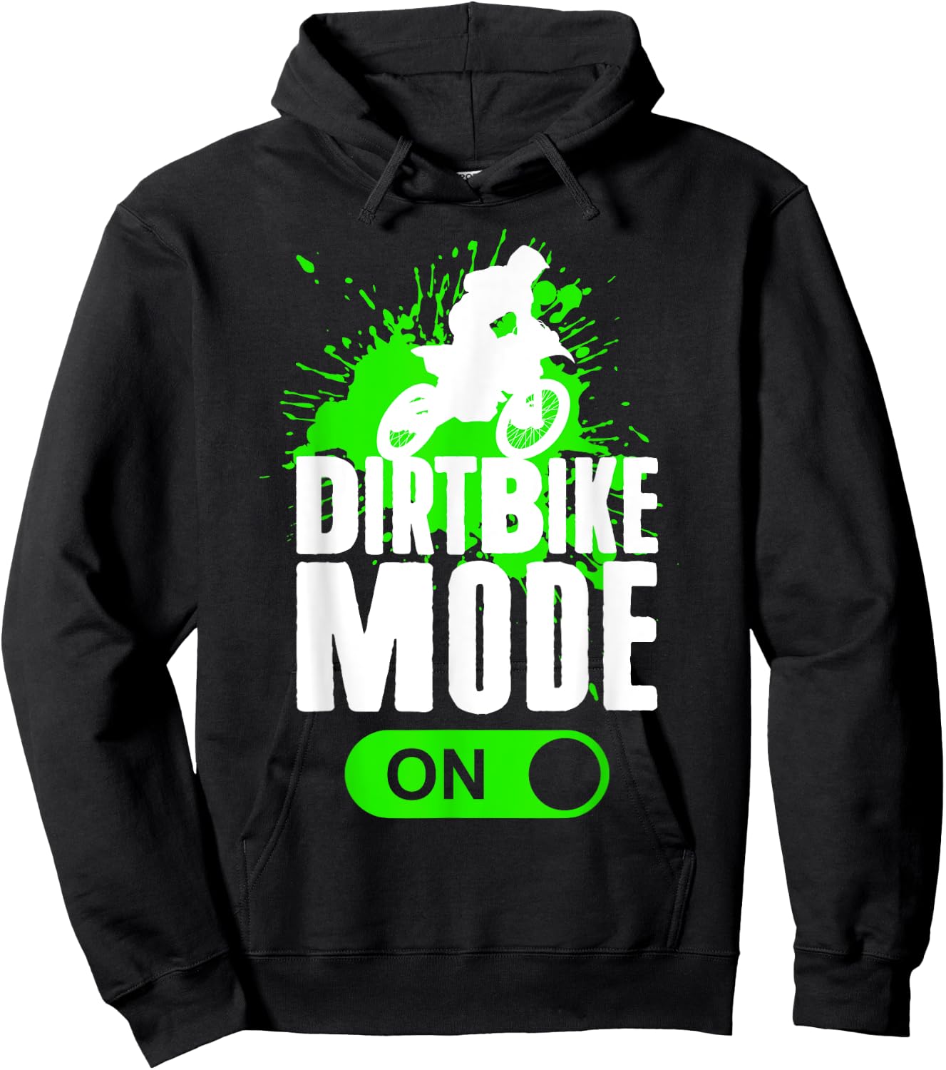 Motocross Dirt Bike Mode On Youth Supercross Racing Hoodie - Hoodie | Black