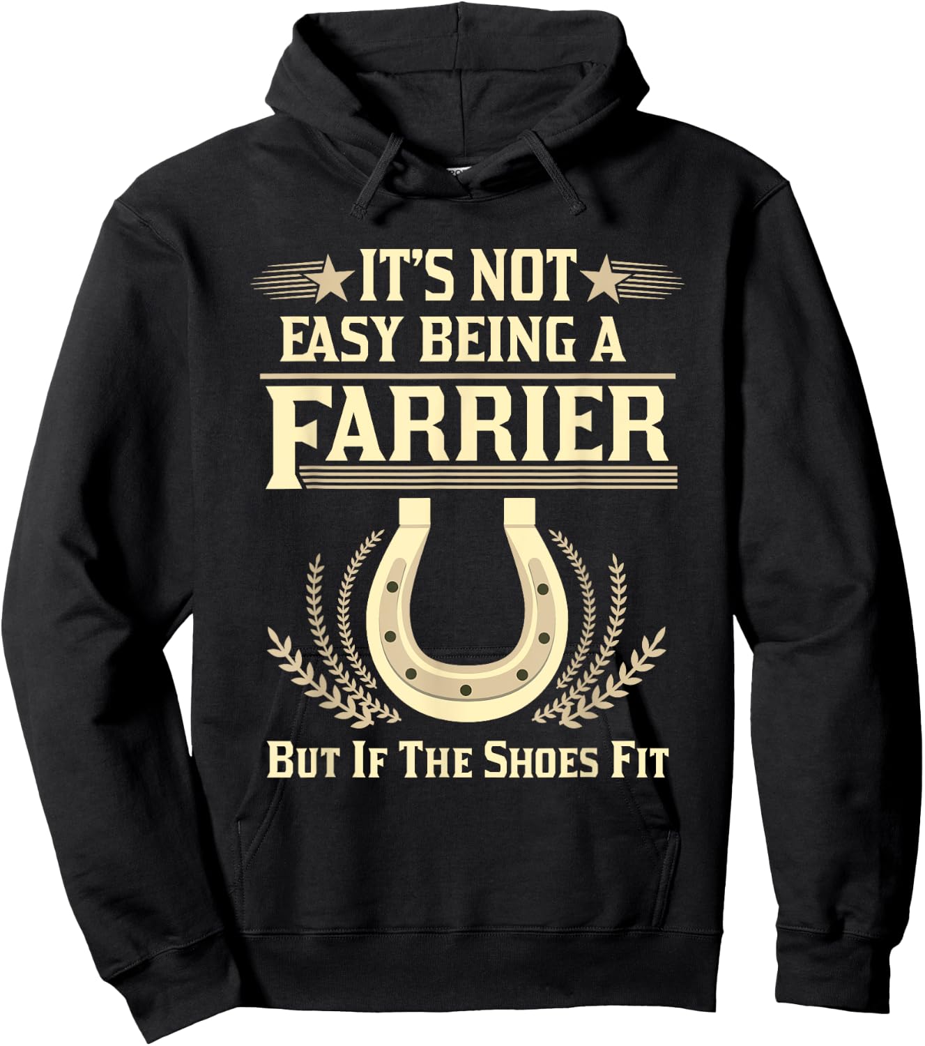 Farrier T Shirts Women It's Not Easy Being A Farrier Hoodie - Hoodie | Black