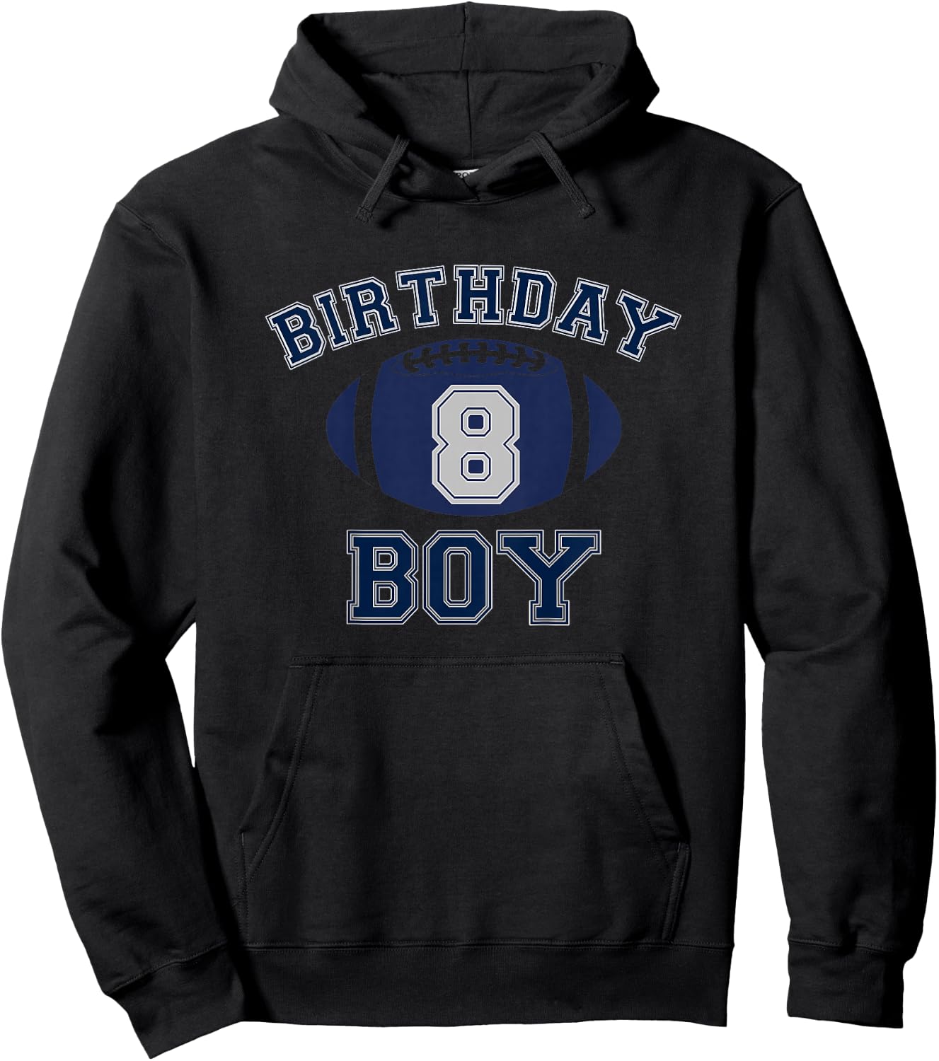 Kids 8 Year Old Cowboy Birthday Dallas Fan Shirt Hoodie - Hoodie | Black
