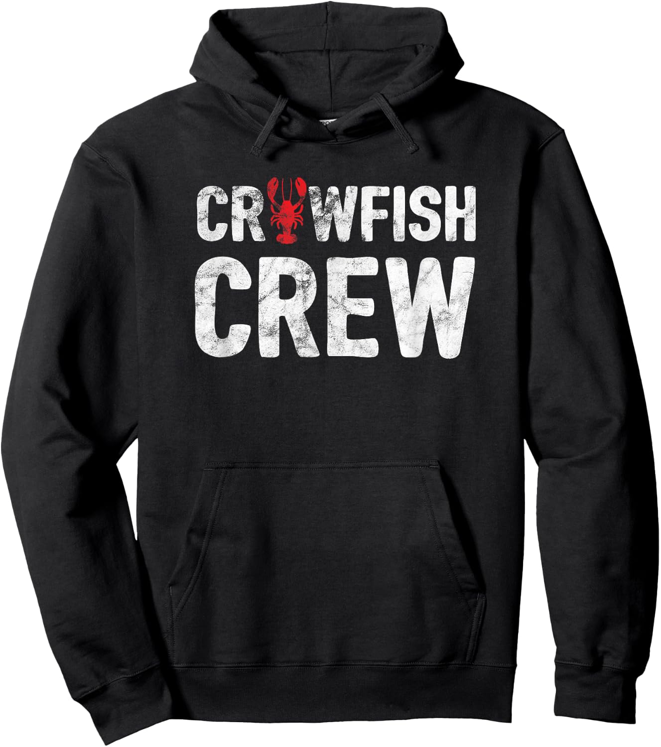 Crawfish Crew Funny Cajun Crawfish Boil Shirt - White Hoodie - Hoodie | Black