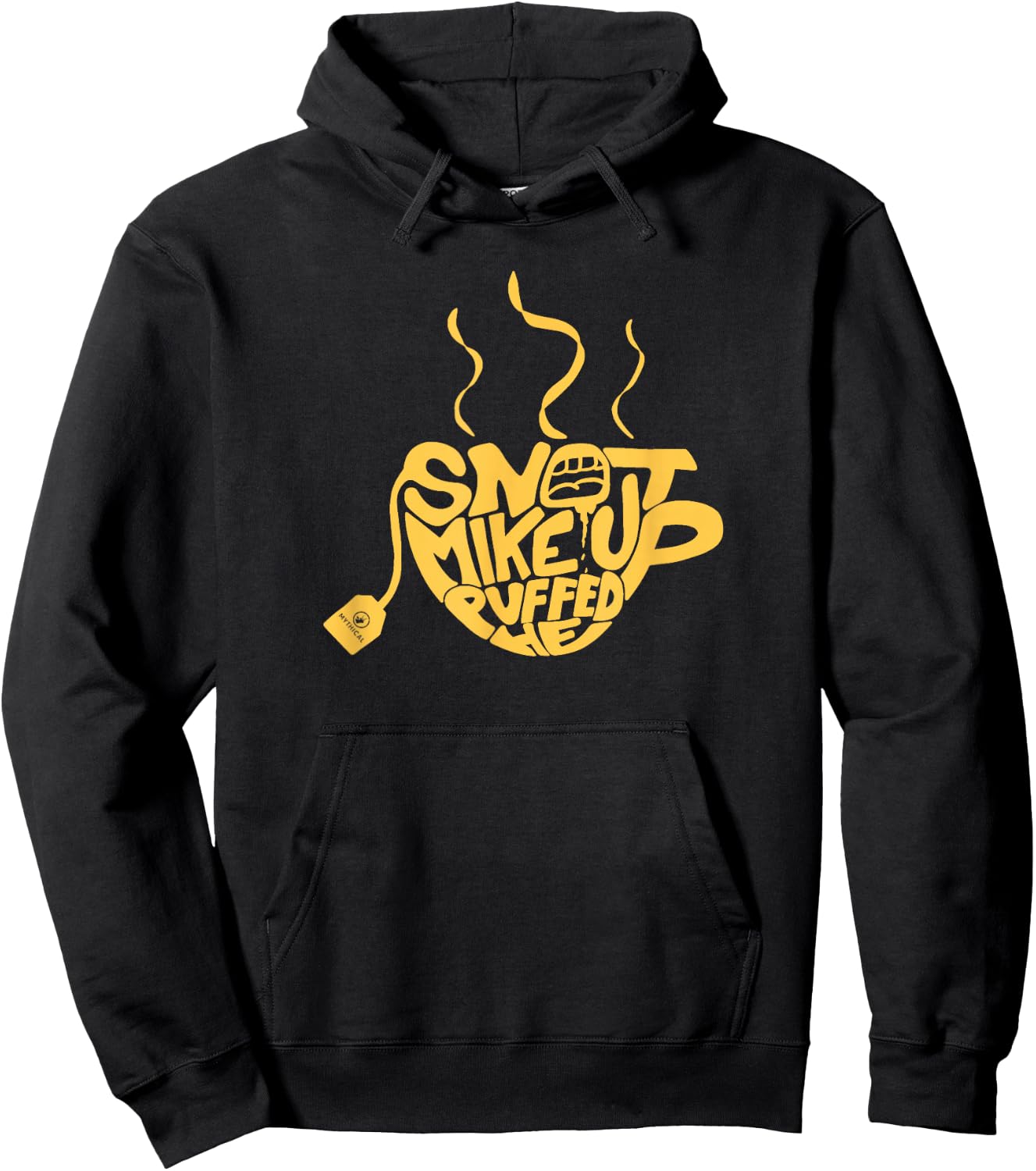 Snot Mike Up Puffed He (Olive) Hoodie - Hoodie | Black