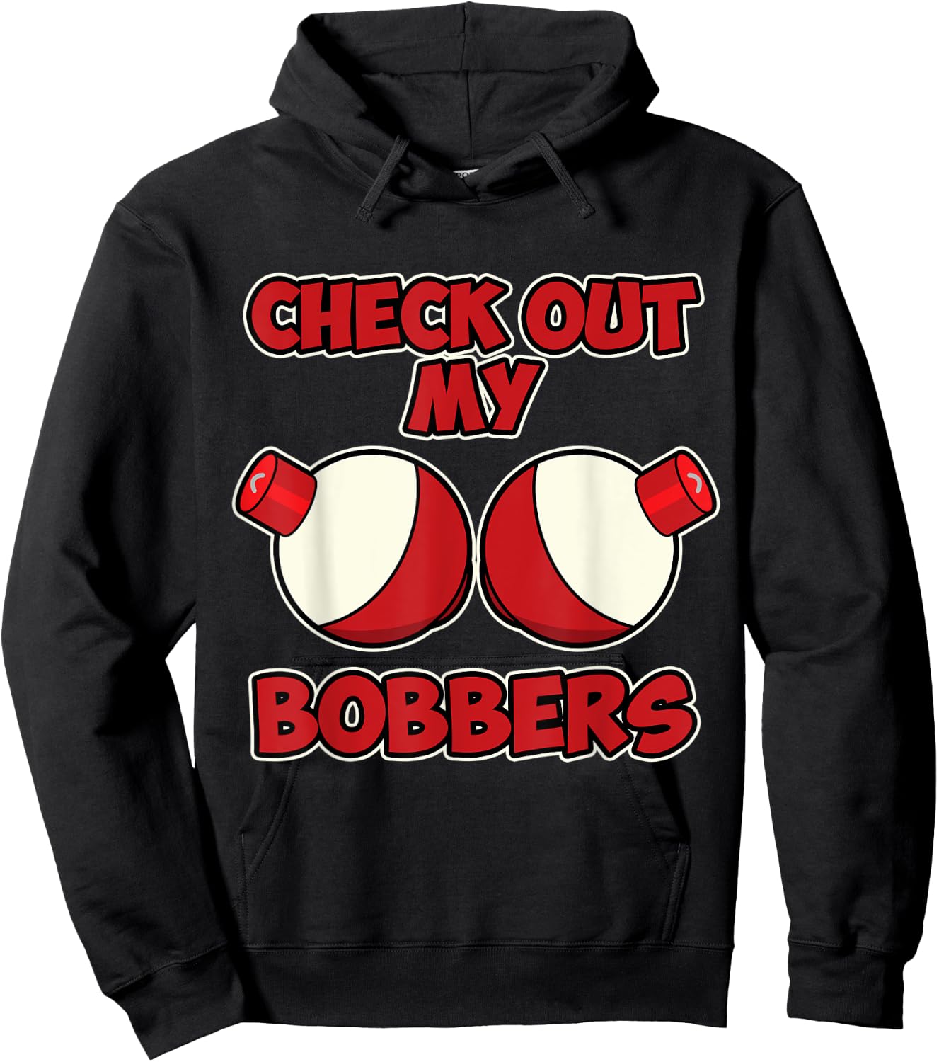 Fishing Shirt - Check my Boobers for Angler Hoodie - Hoodie | Black