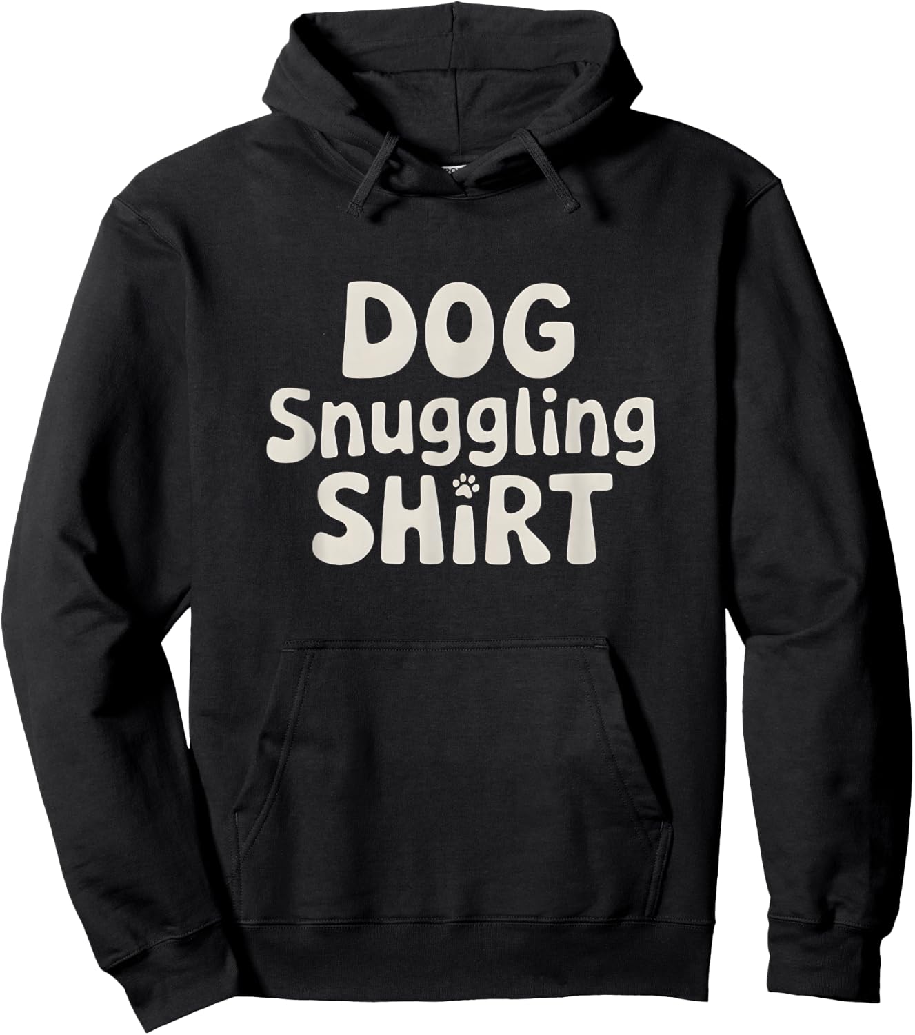 Dog Snuggling Shirt - Funny Dog Cuddle Mom Dad Hoodie - Hoodie | Black