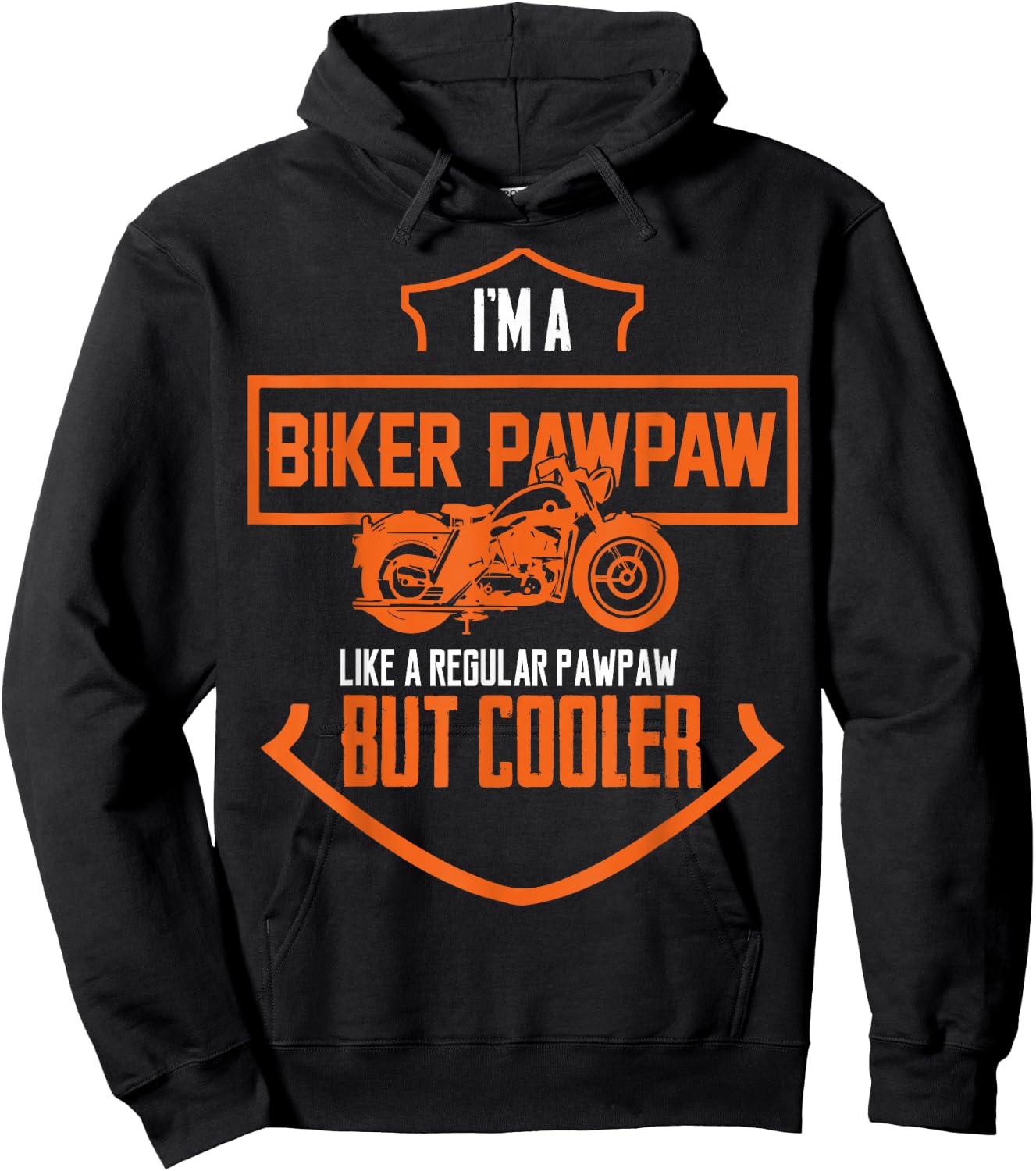 Biker Pawpaw Hoodie - Hoodie | Black
