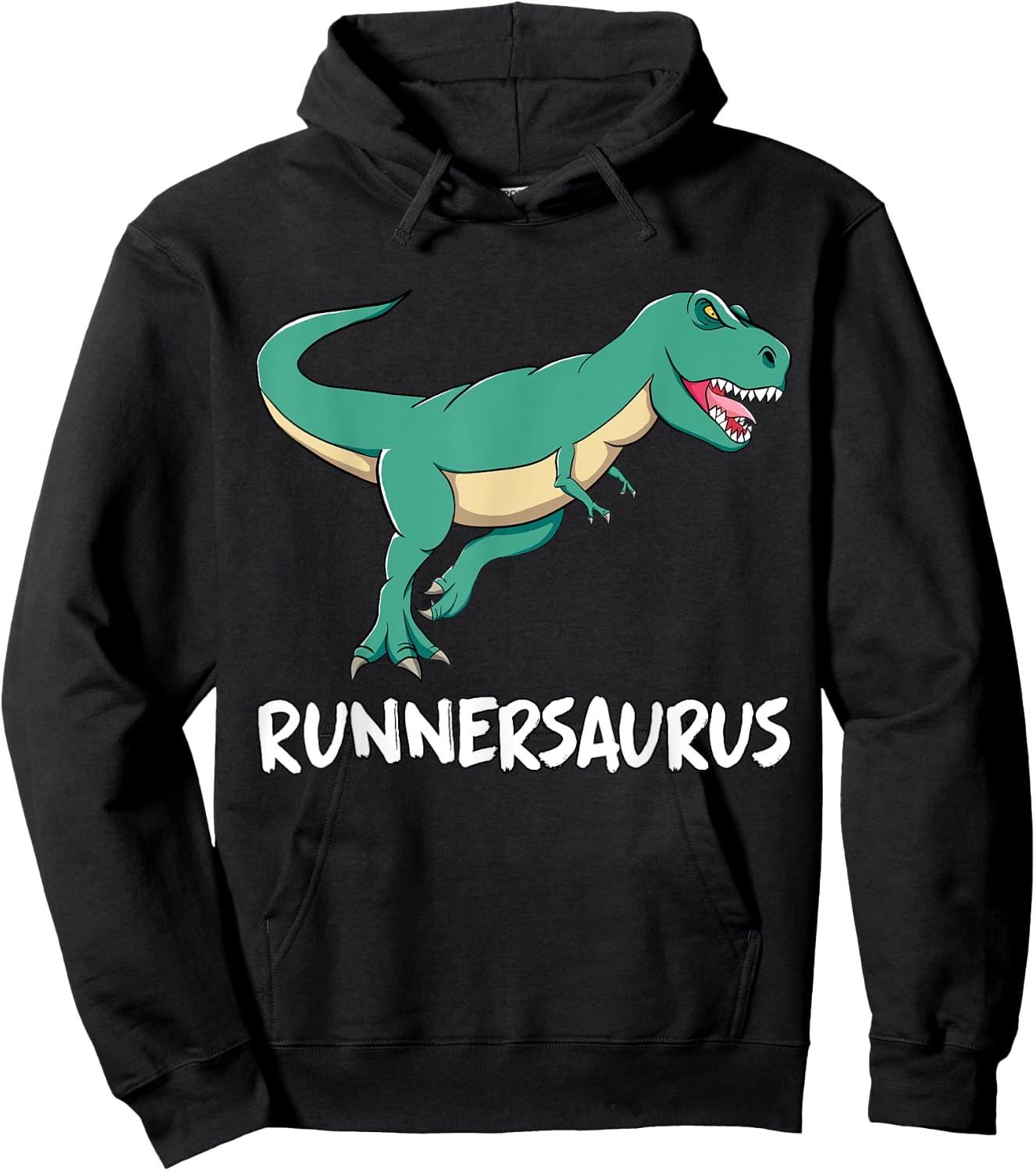Dinosaur T-Rex Dino Funny Exercise Cardio Running Motivation Hoodie - Hoodie | Black