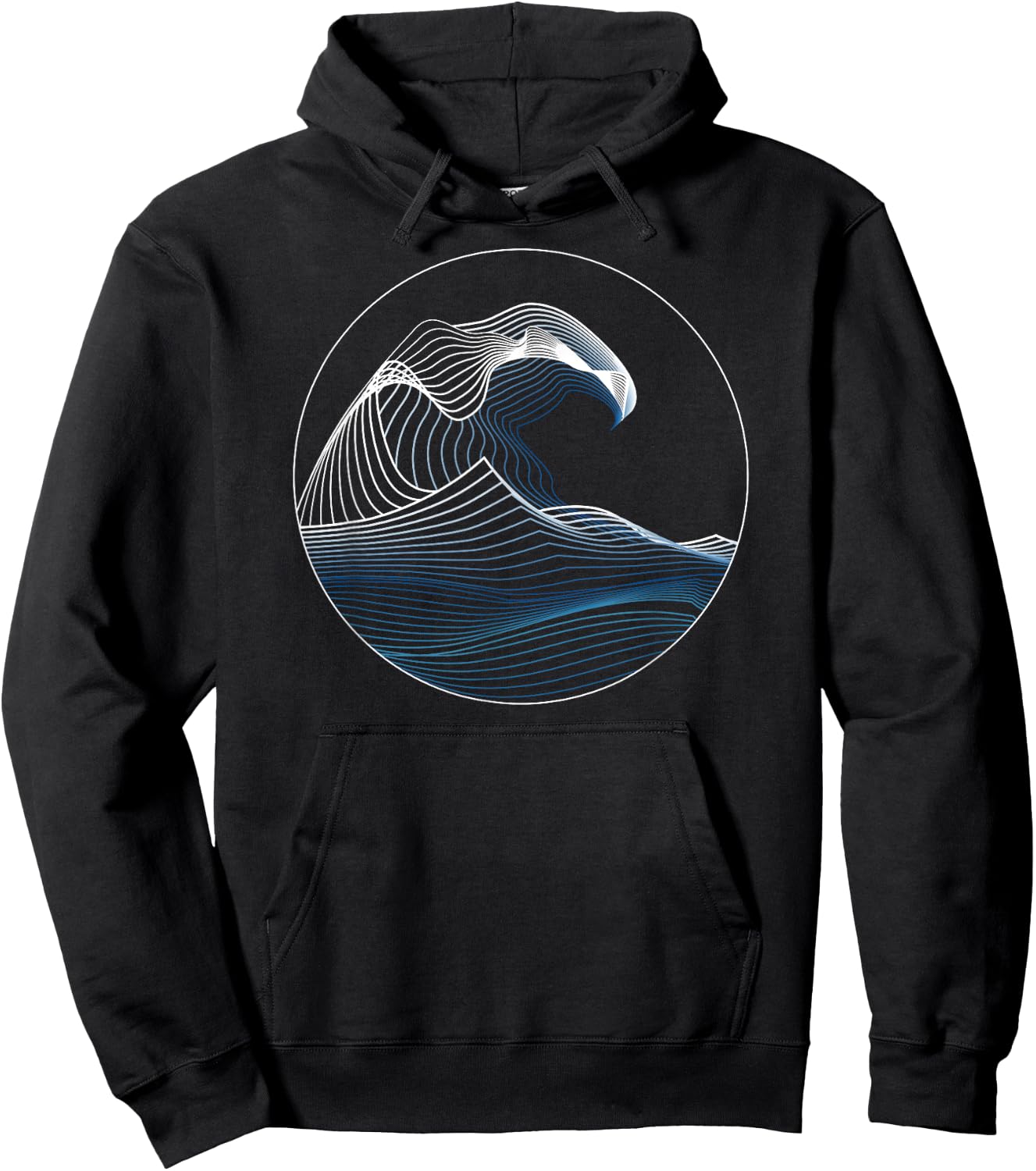 Great Wave of Music Hokusai off Kanagawa Japanese Art Hoodie - Hoodie | Black
