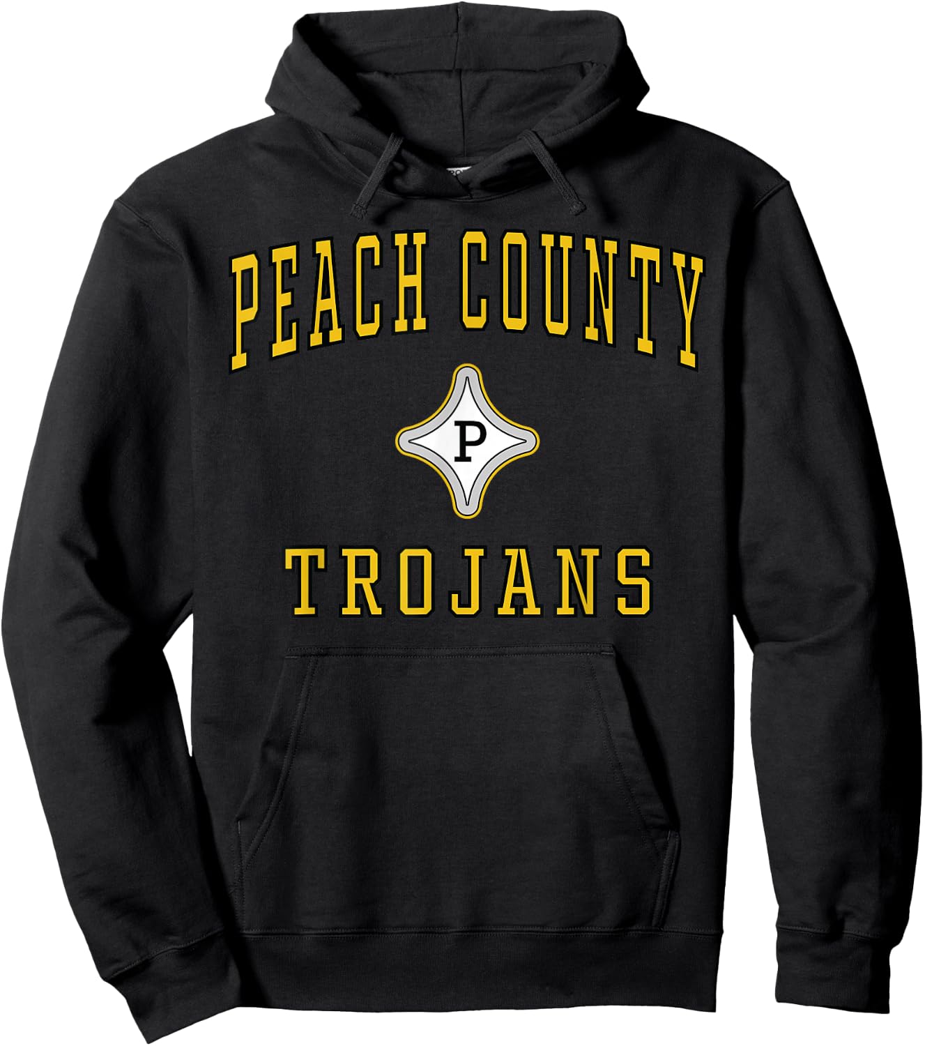 Peach County High School Trojans C1 Hoodie - Hoodie | Black