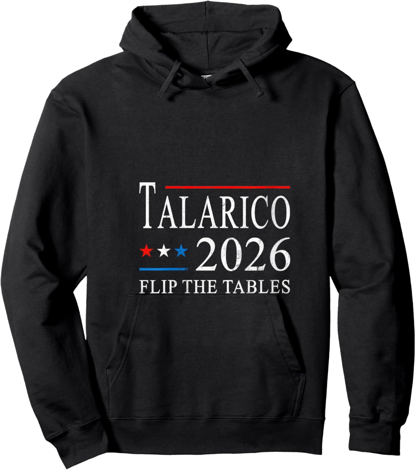 Women's James Talarico 2026 Texas Senate Flip The Tables Men Women V-Neck Hoodie - Hoodie | Black