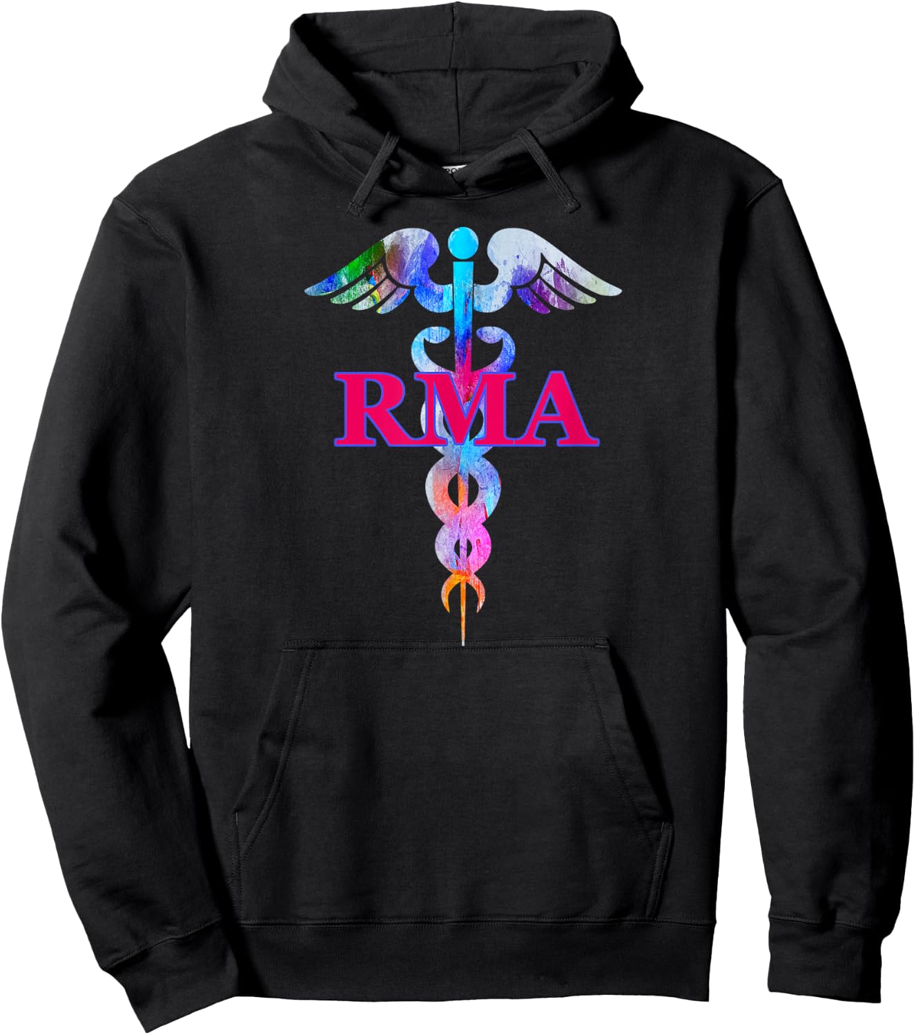 RMA Registered Medical Assistant Caduceus Gifts Hoodie - Hoodie | Black