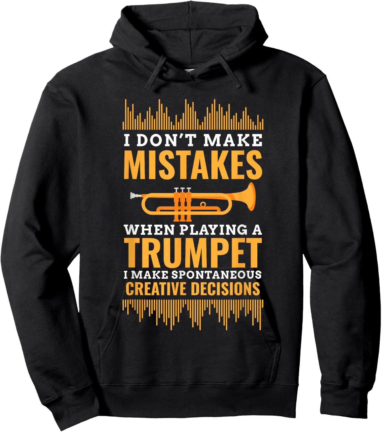 Trumpet Funny Musician Band Player Trumpeter Gift Hoodie - Hoodie | Black