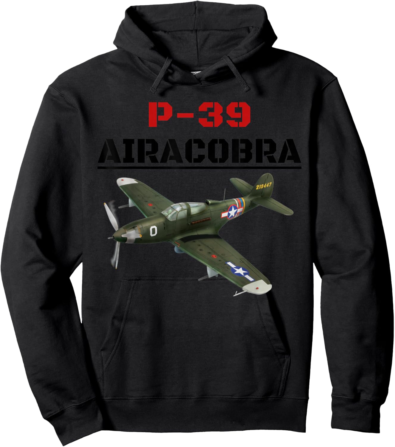 A great P-39 Airacobra Aviation . Hoodie - Hoodie | Black