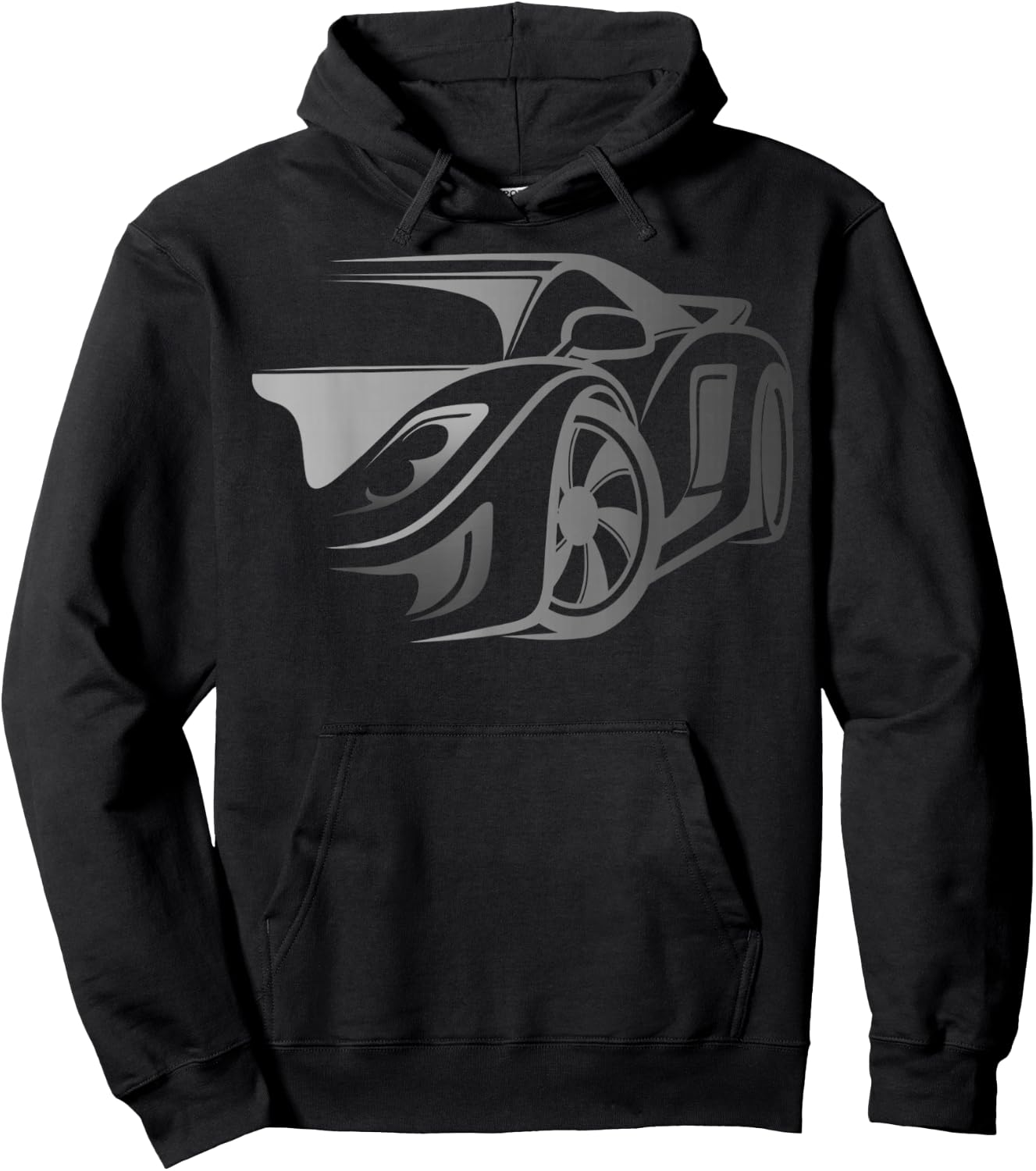 Exotic Car Supercharge Turbo Sports Car T- Shirt Hoodie - Hoodie | Black