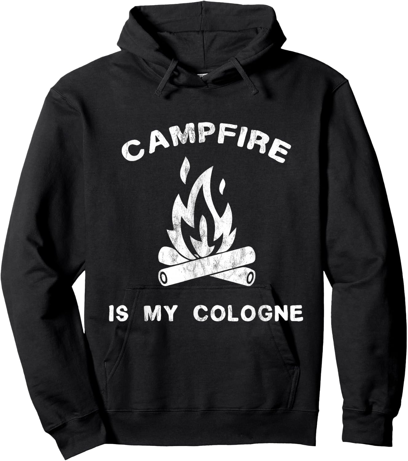 Funny Camping - Campfire Is My Cologne Hoodie - Hoodie | Black