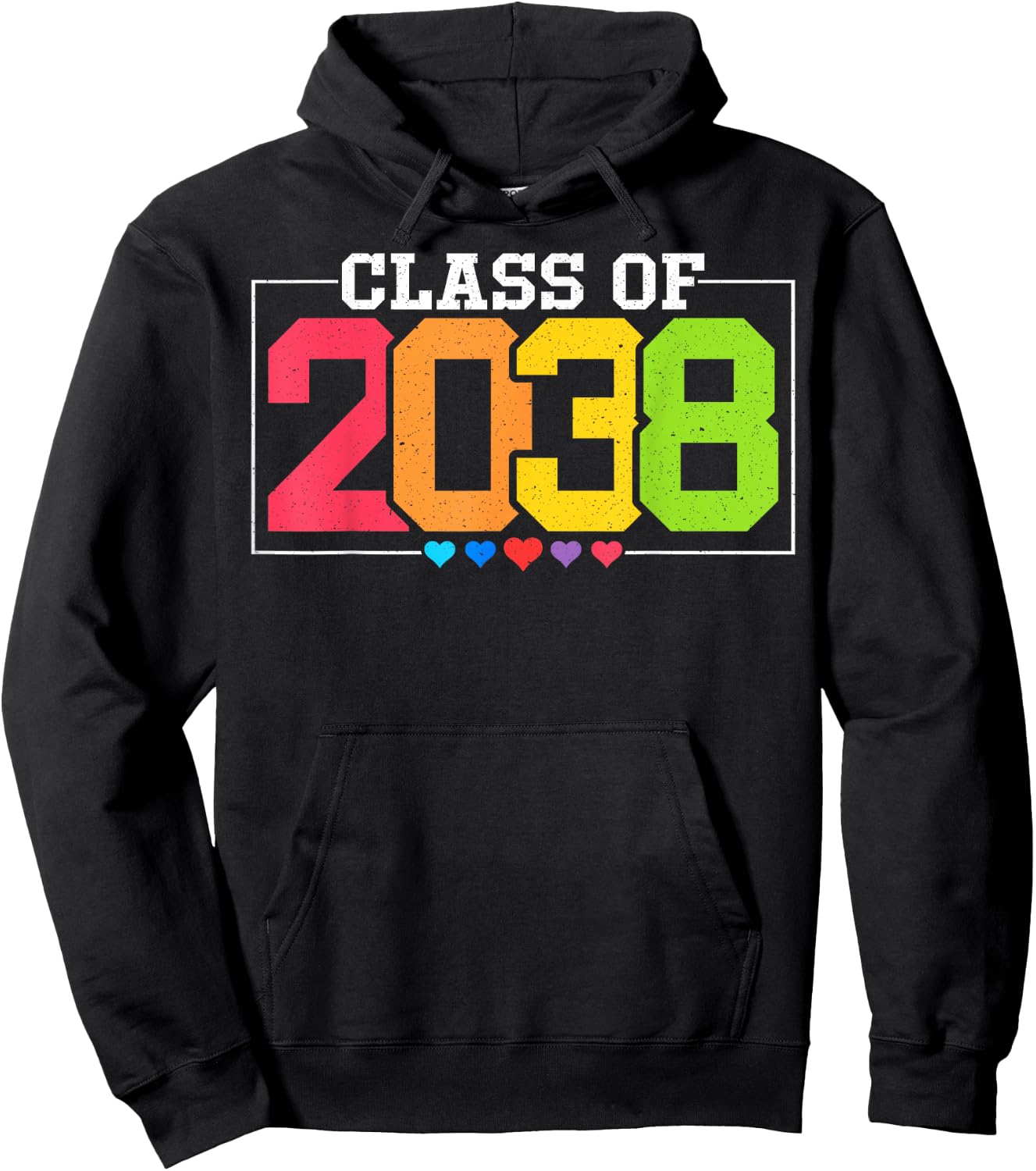 Class Of 2038 Future Graduates kindergarten Graduation Hoodie - Hoodie | Black