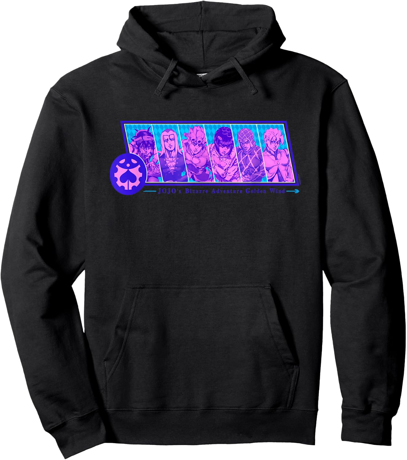 JoJo's Bizarre Adventure Group Crest Badge Anime Hoodie - Hoodie | Black