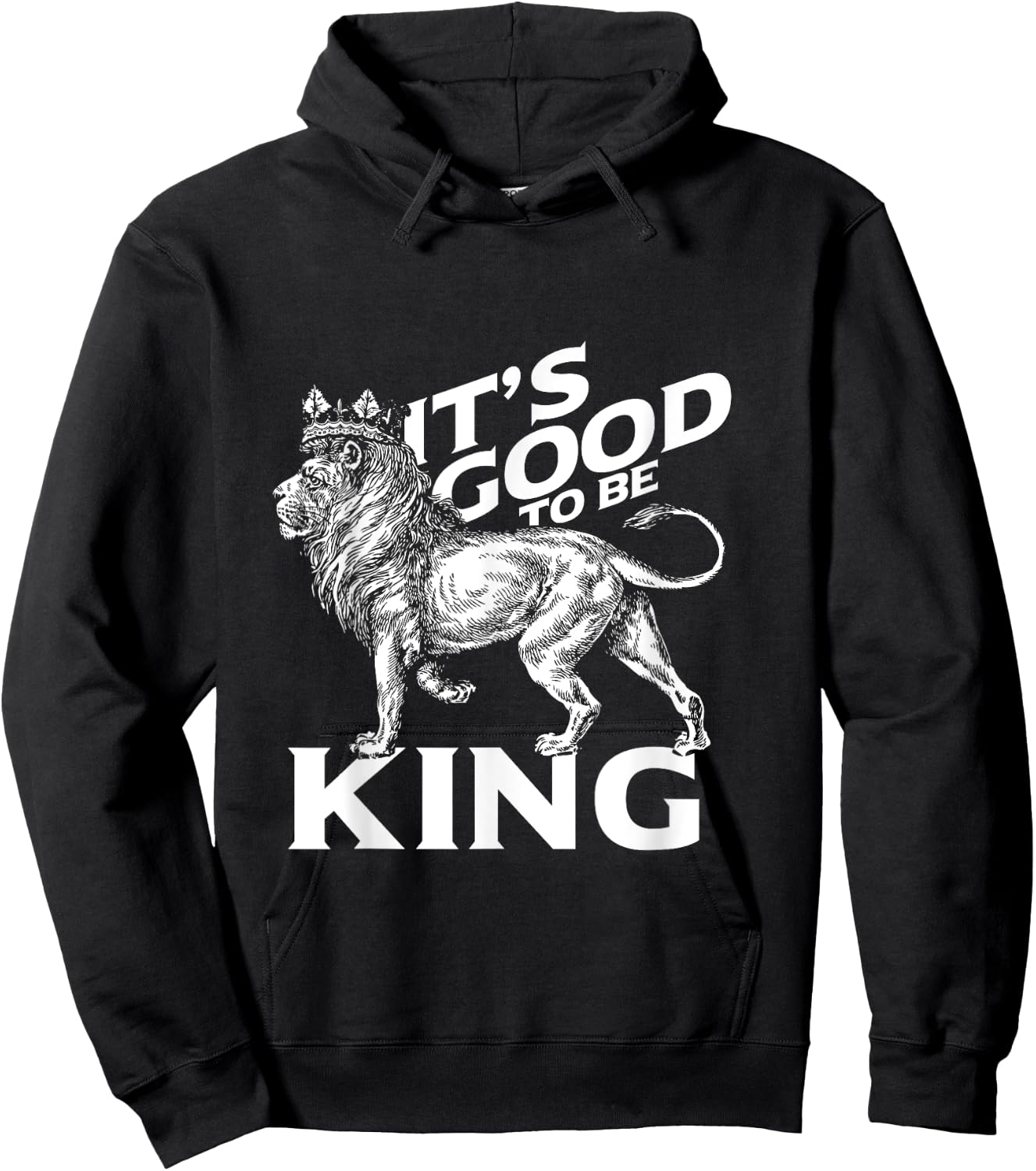 It's Good To Be King Lion Hoodie - Hoodie | Black