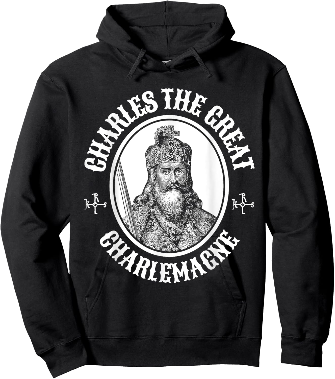 Charlemagne Shirt King Charles the Great Hoodie - Hoodie | Black