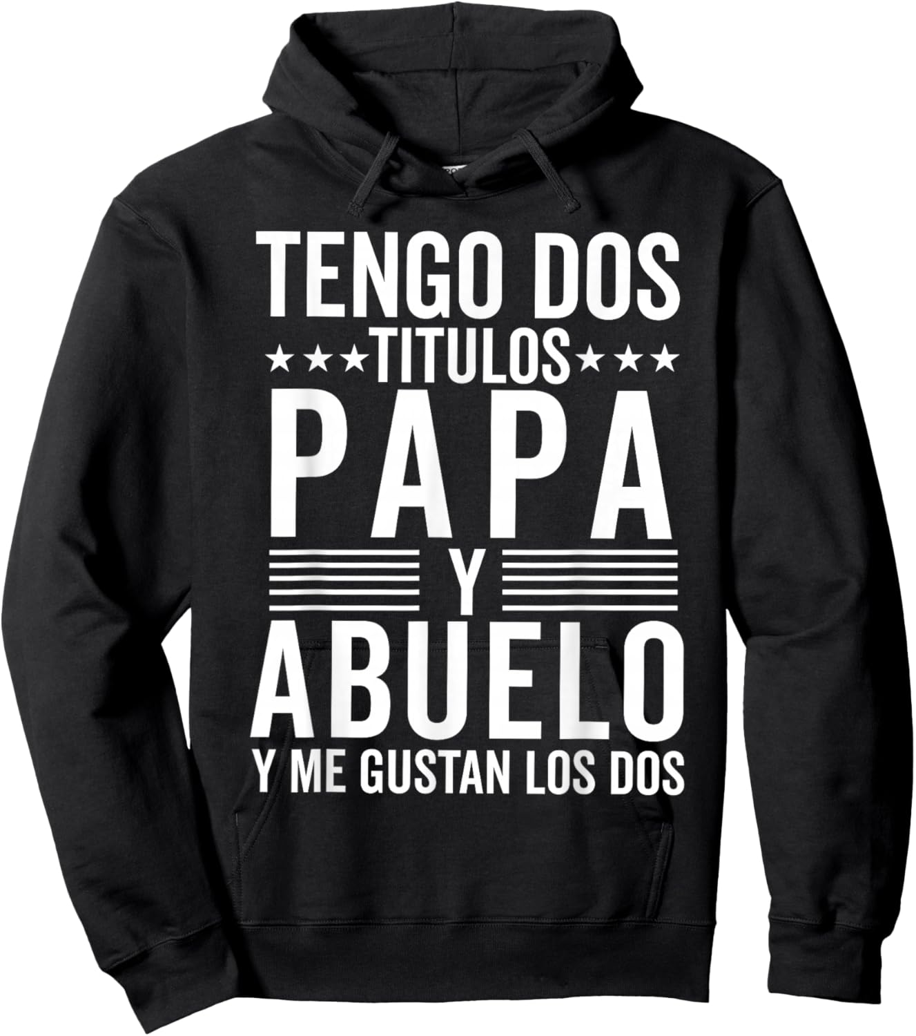 Dia Del Padre Regalos En Español Originales Para Abuelos Hoodie - Hoodie | Black