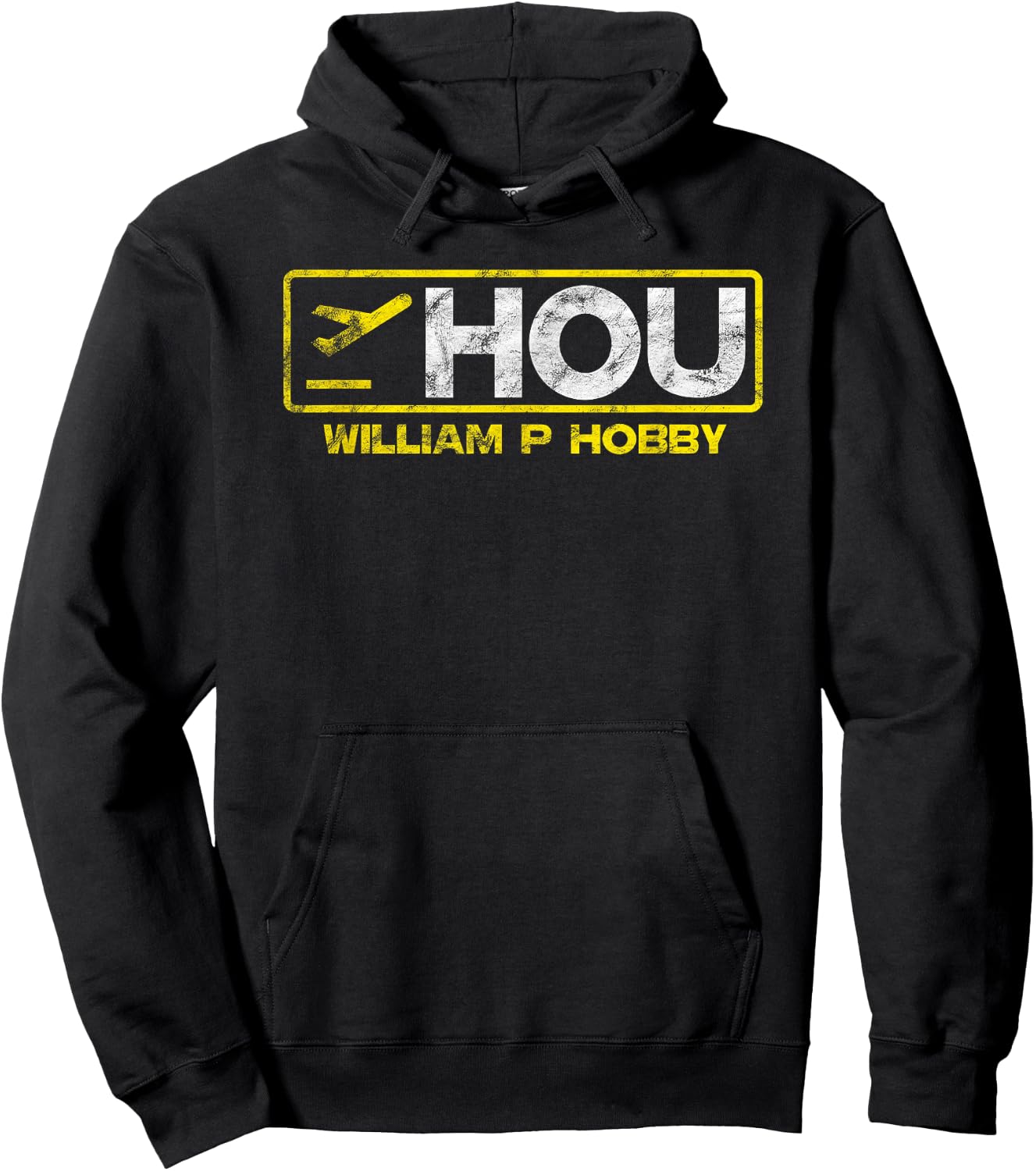 HOU Houston William P Hobby Airport Airport Code Hoodie - Hoodie | Black