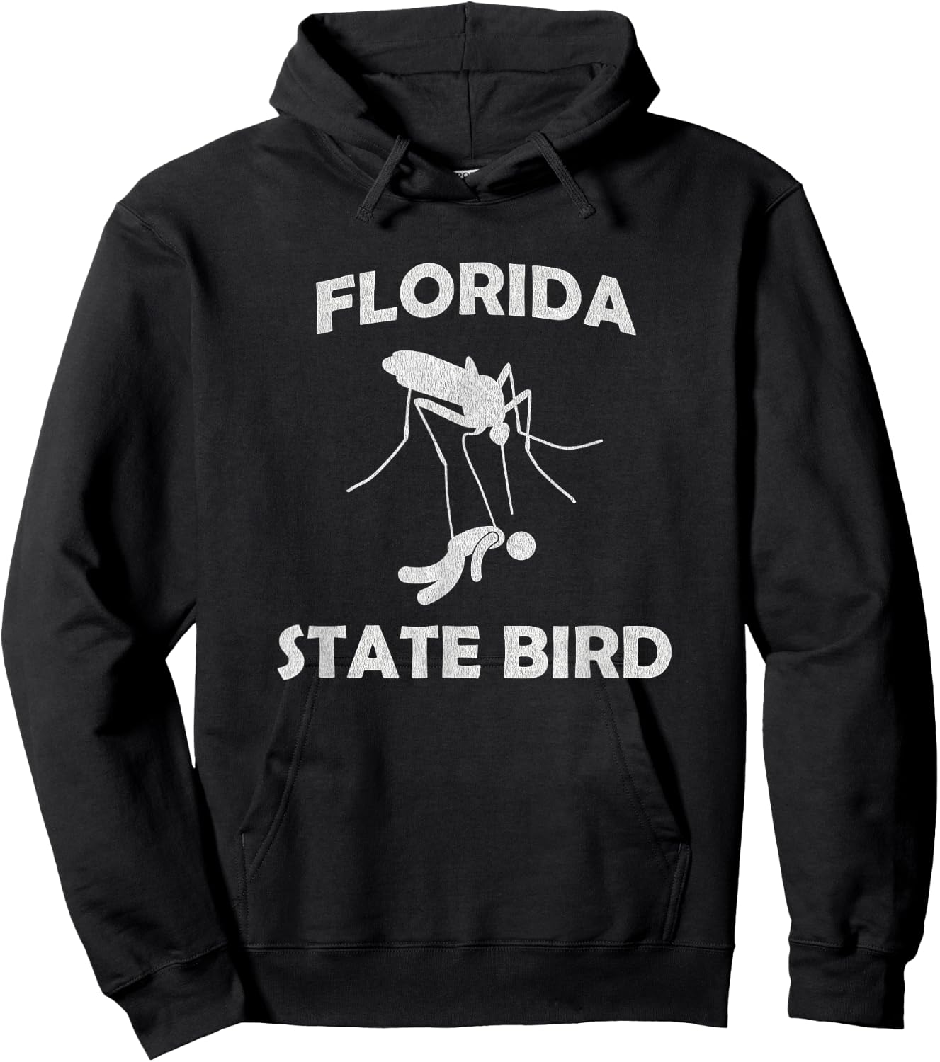 Florida Mosquito State Bird Funny Outdoors Camping Hoodie - Hoodie | Black