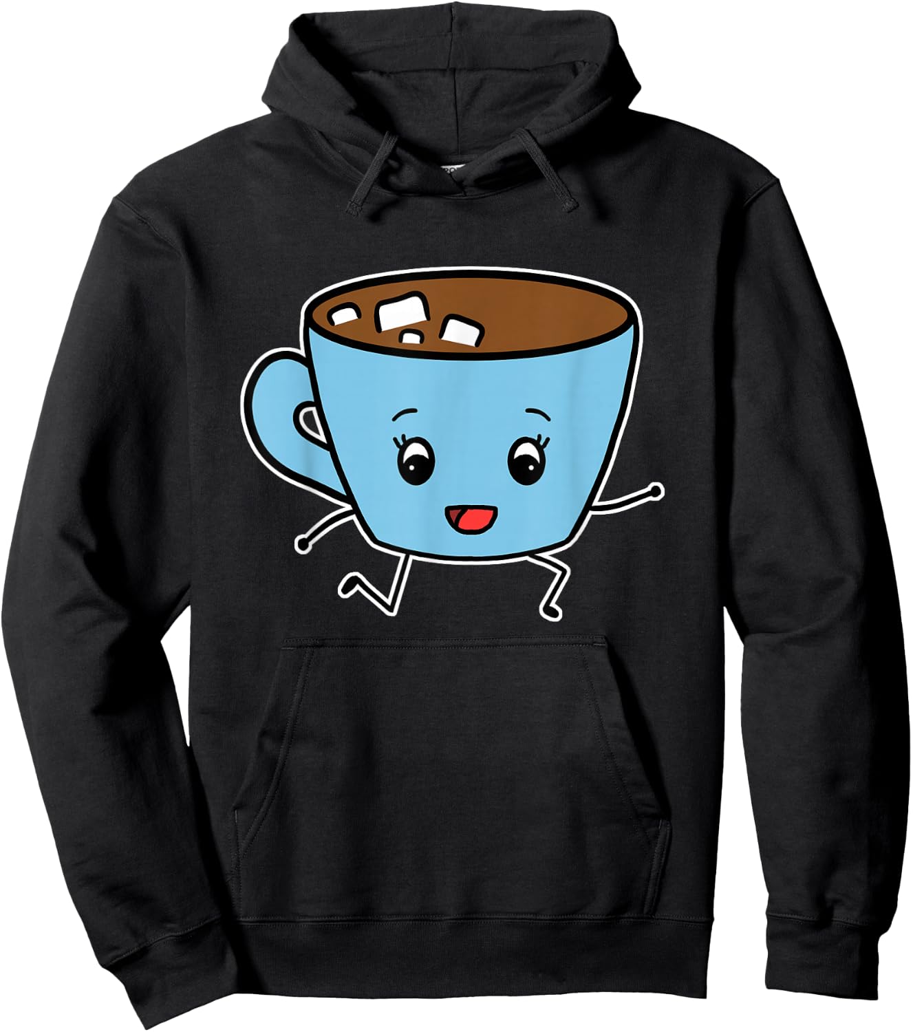 Hot Chocolate Running Hot Cocoa Costume Hoodie - Hoodie | Black