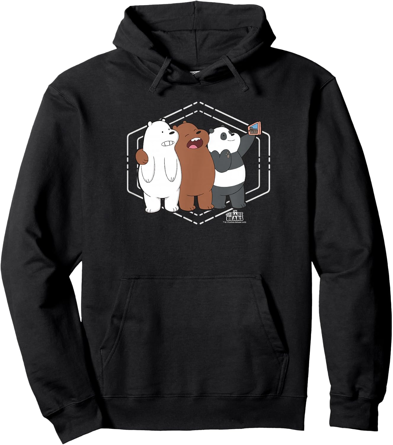 We Bare Bears Selfie Hoodie - Hoodie | Black