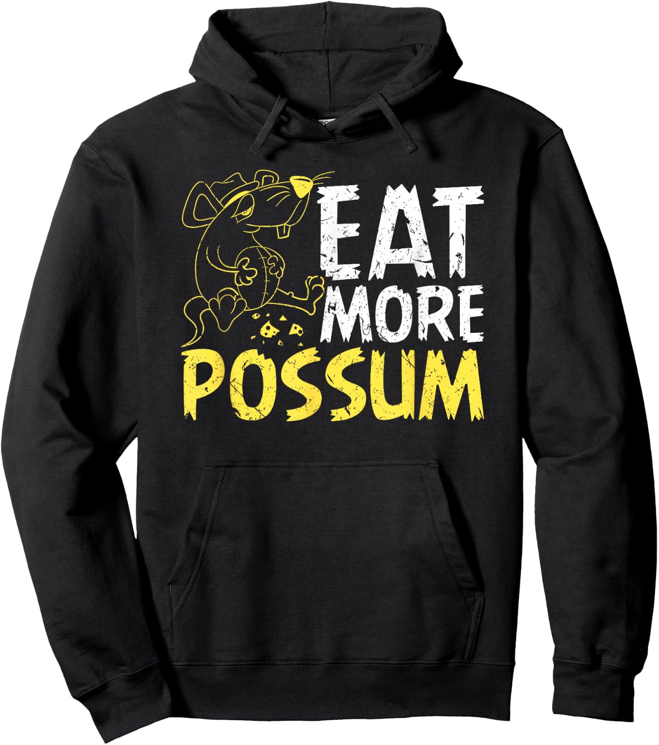Eat More Possum Funny Trailer Park Redneck Hillbilly Hoodie - Hoodie | Black