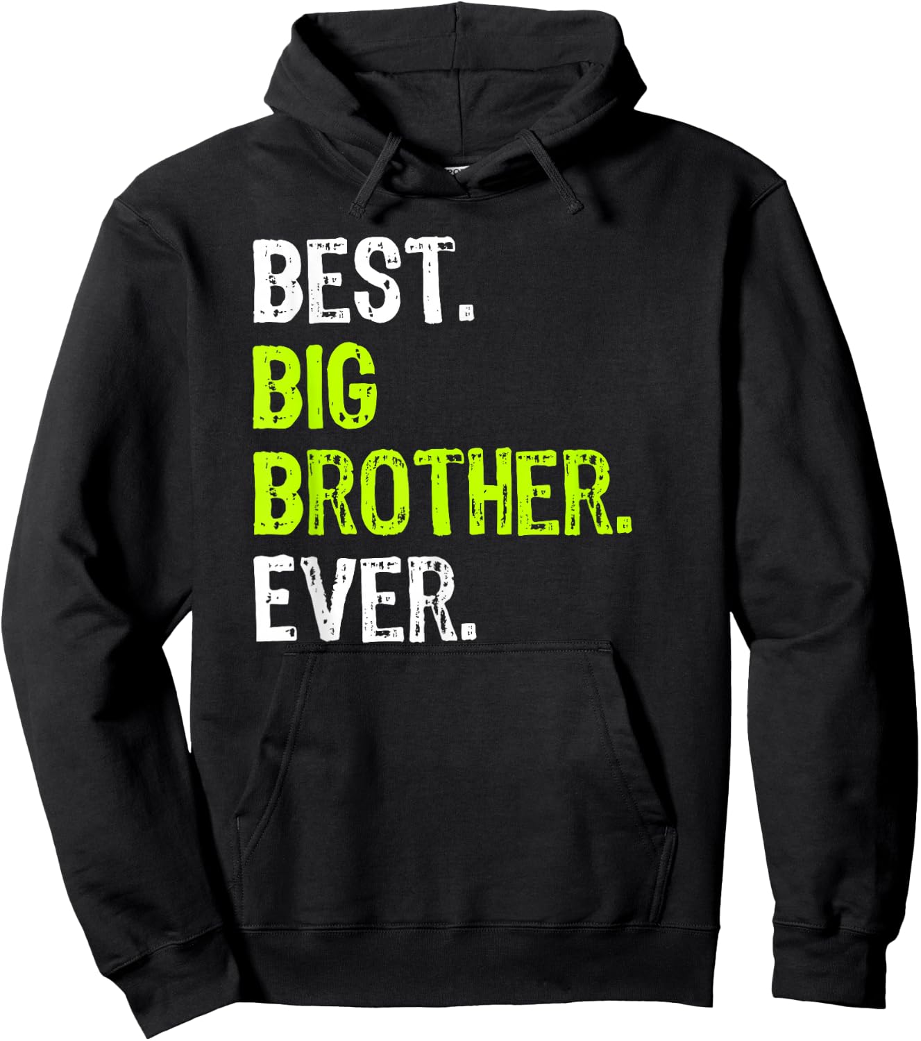 Best Big Brother Ever Teenager Older Sibling for Boys Short Sleeve Hoodie - Hoodie | Black