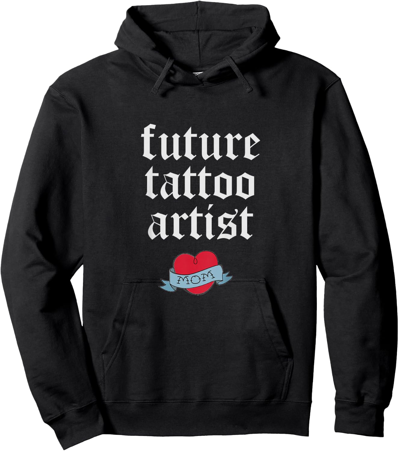 Future Tattoo Artist Kids Toddler Mom Heart Tattoo Shirt Hoodie - Hoodie | Black