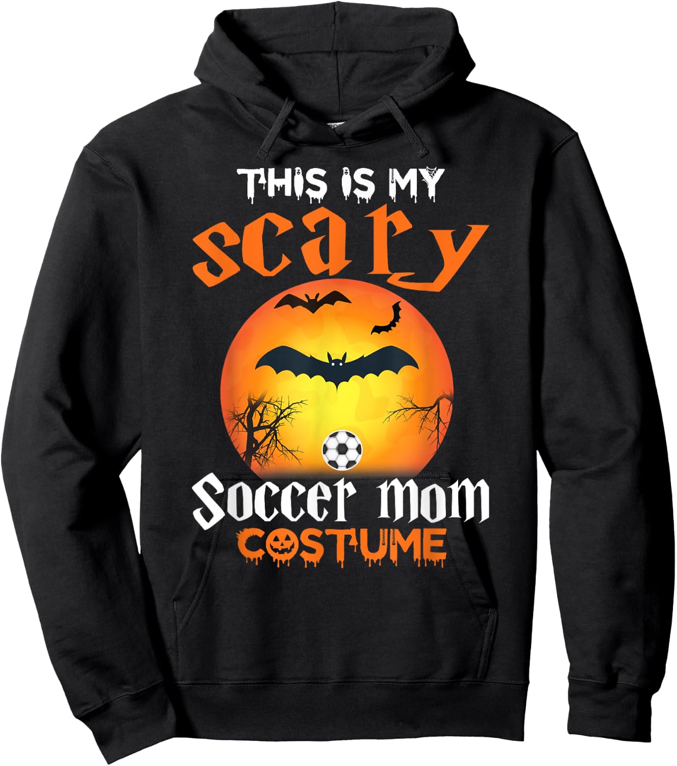 This Is My Scary Soccer Mom Halloween Costume Hoodie - Hoodie | Black