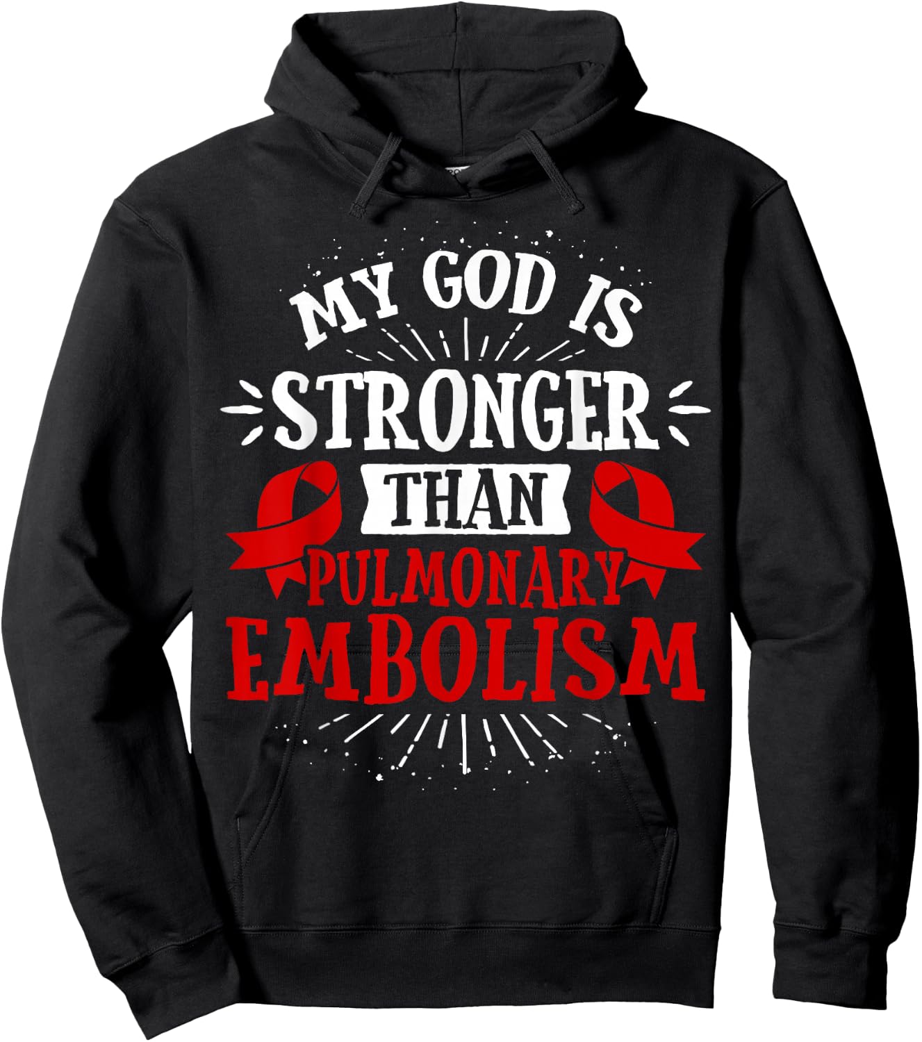 PE Awareness - Pulmonary Embolism Gift Hoodie - Hoodie | Black