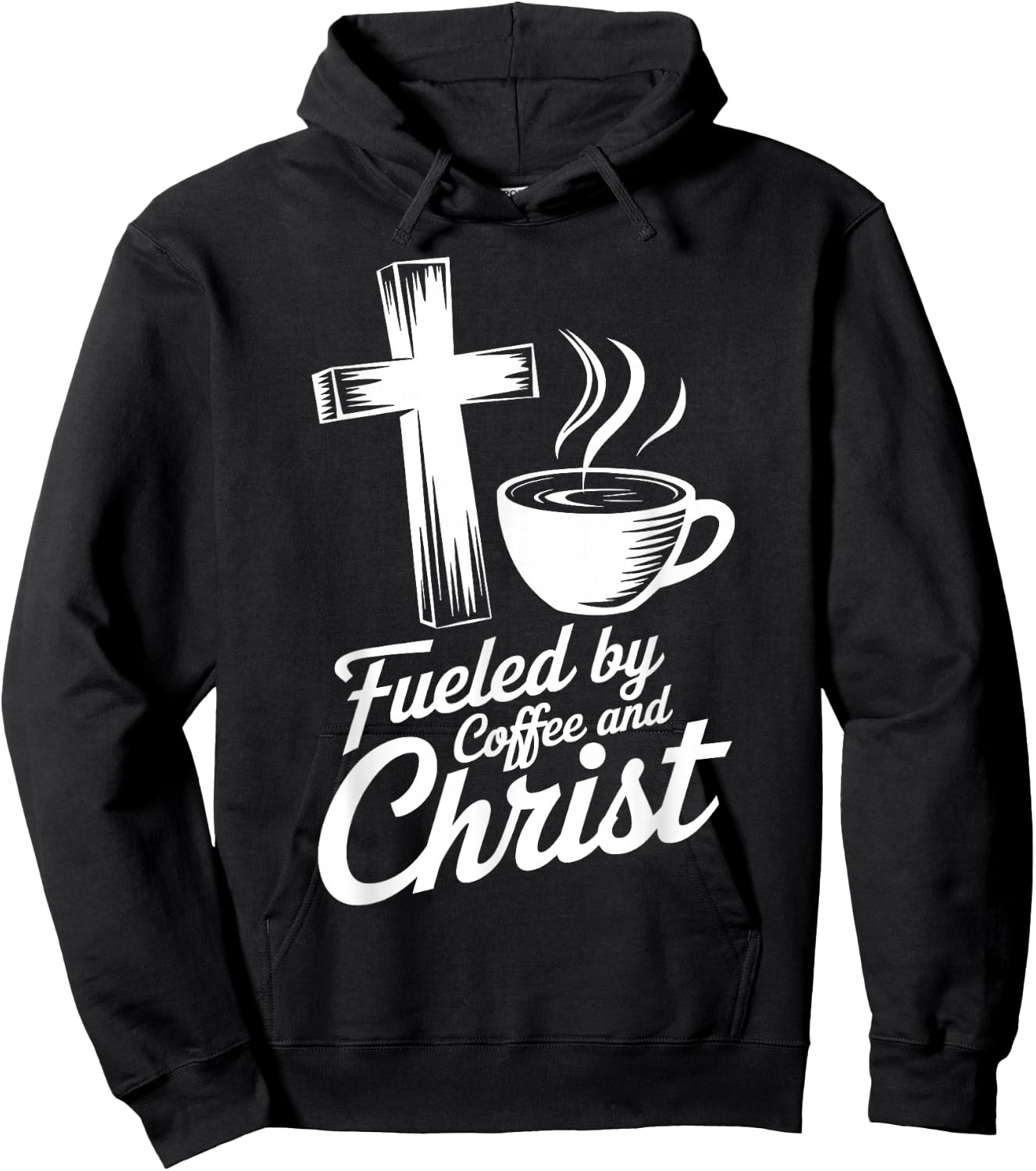 Fueled By Coffee And Christ, Pastor Preacher Hoodie - Hoodie | Black