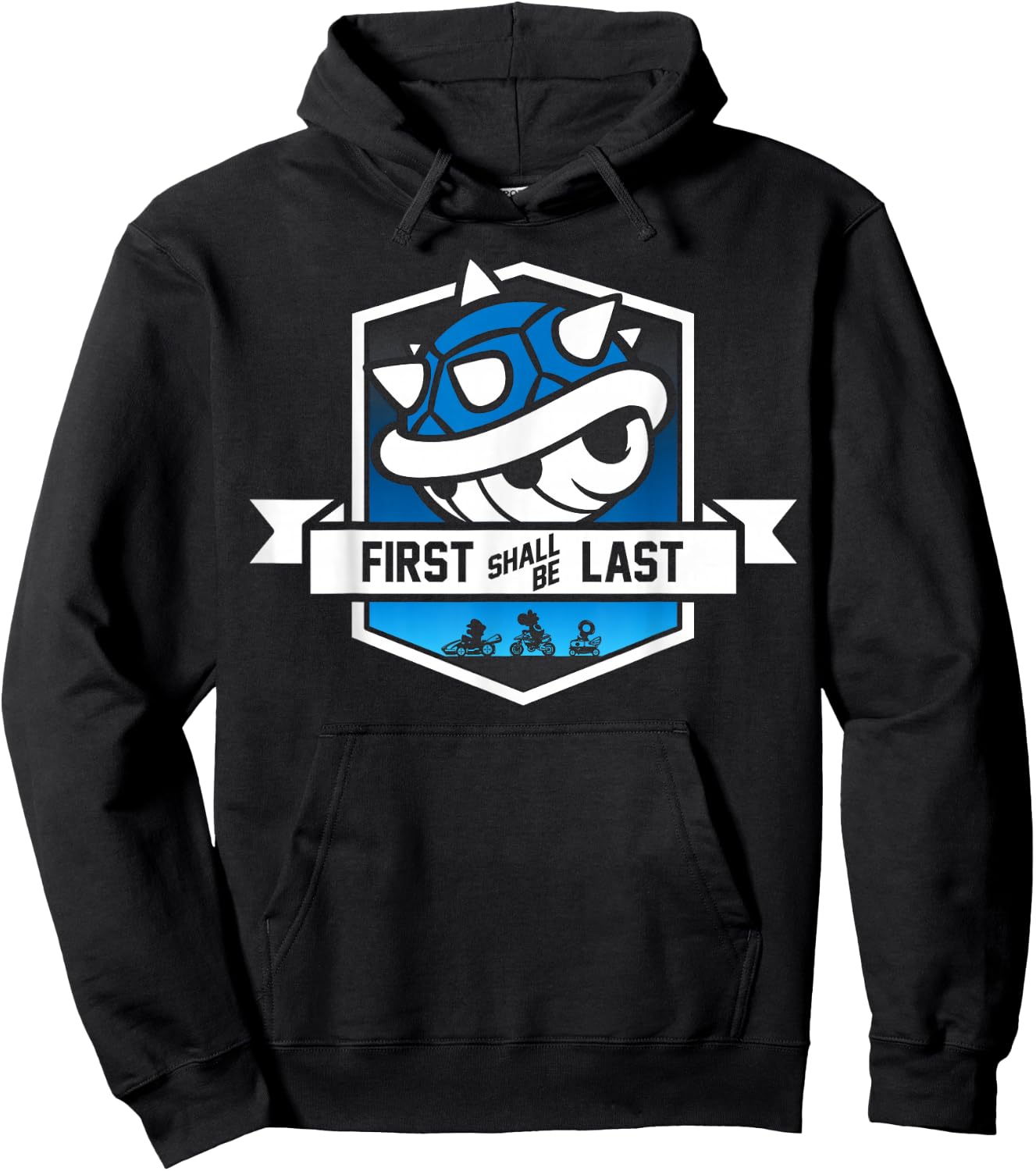 Nintendo Mario Kart Spiny Shell Banner Graphic Hoodie - Hoodie | Black