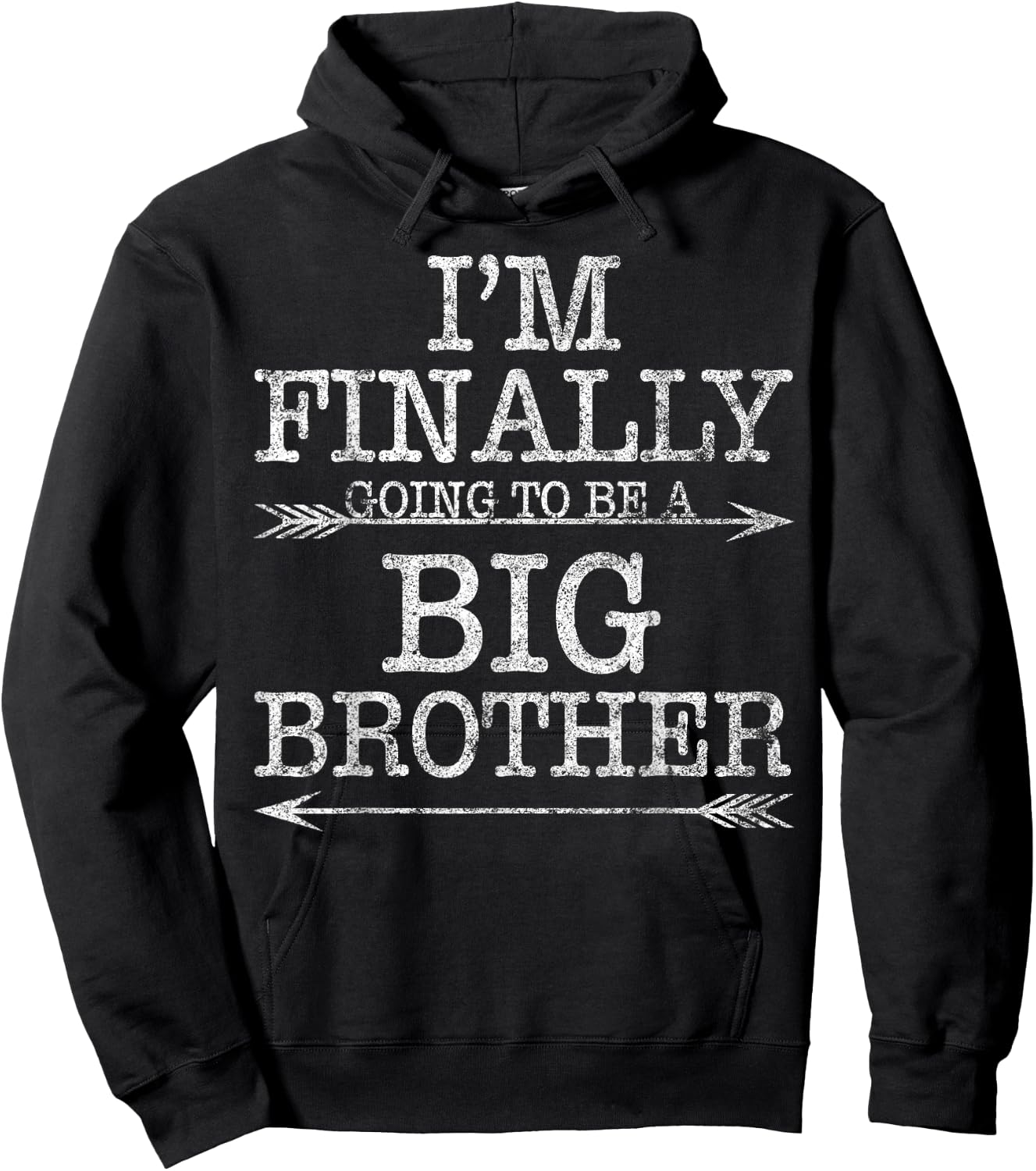 Older Brother Gift I Am Finally Going To Be A Big Brother Hoodie - Hoodie | Black