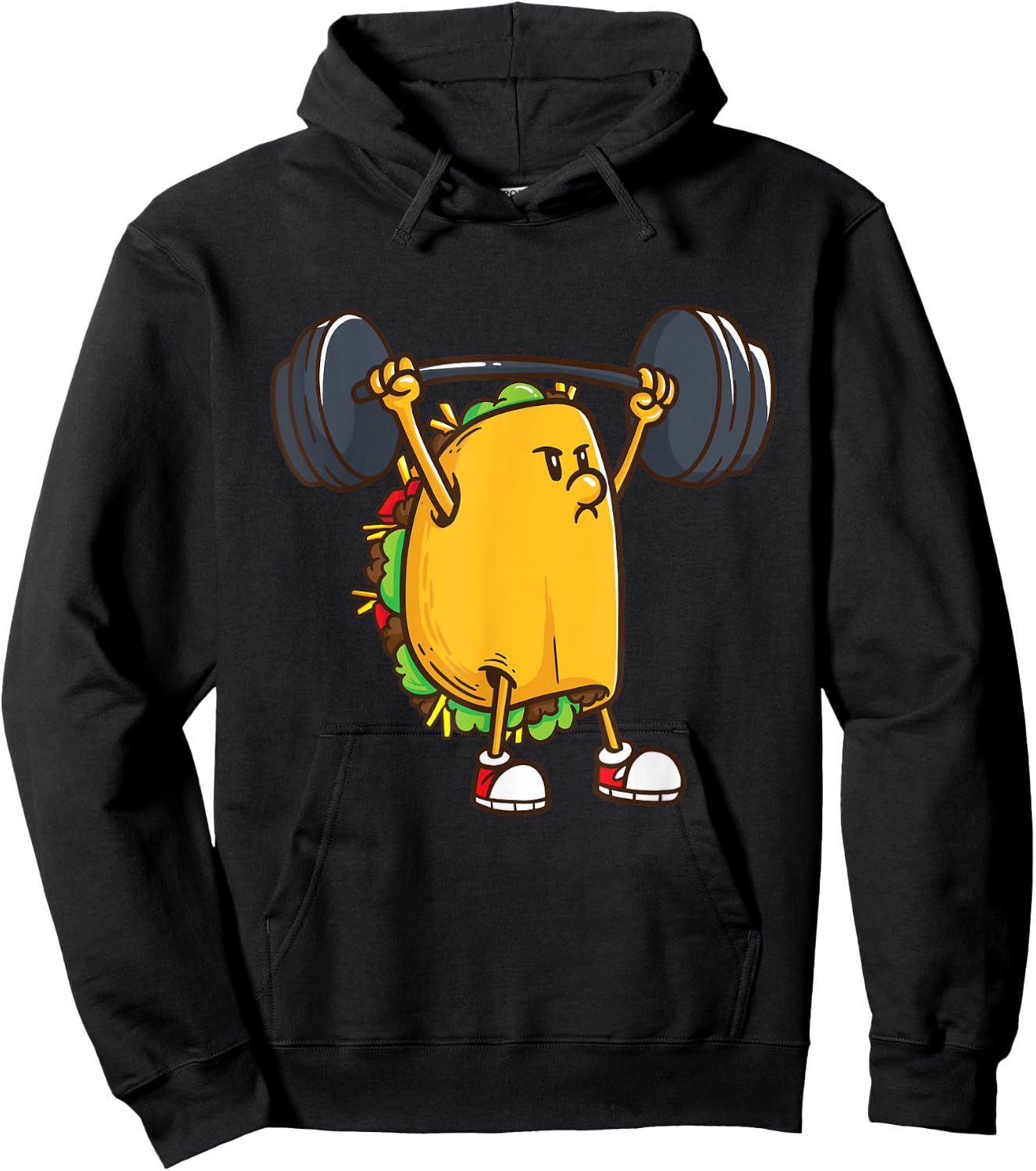 Funny Tacos Powerlifting Weightlifting Gym Workout Girls Hoodie - Hoodie | Black