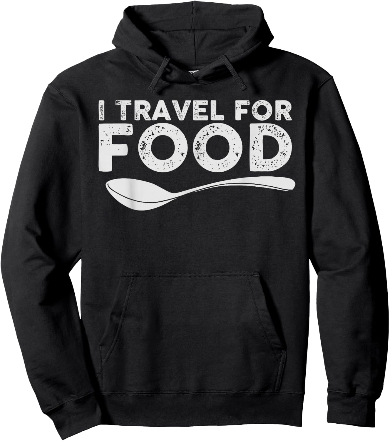 I Travel For Food Foodie Blogger Gift Hoodie - Hoodie | Black