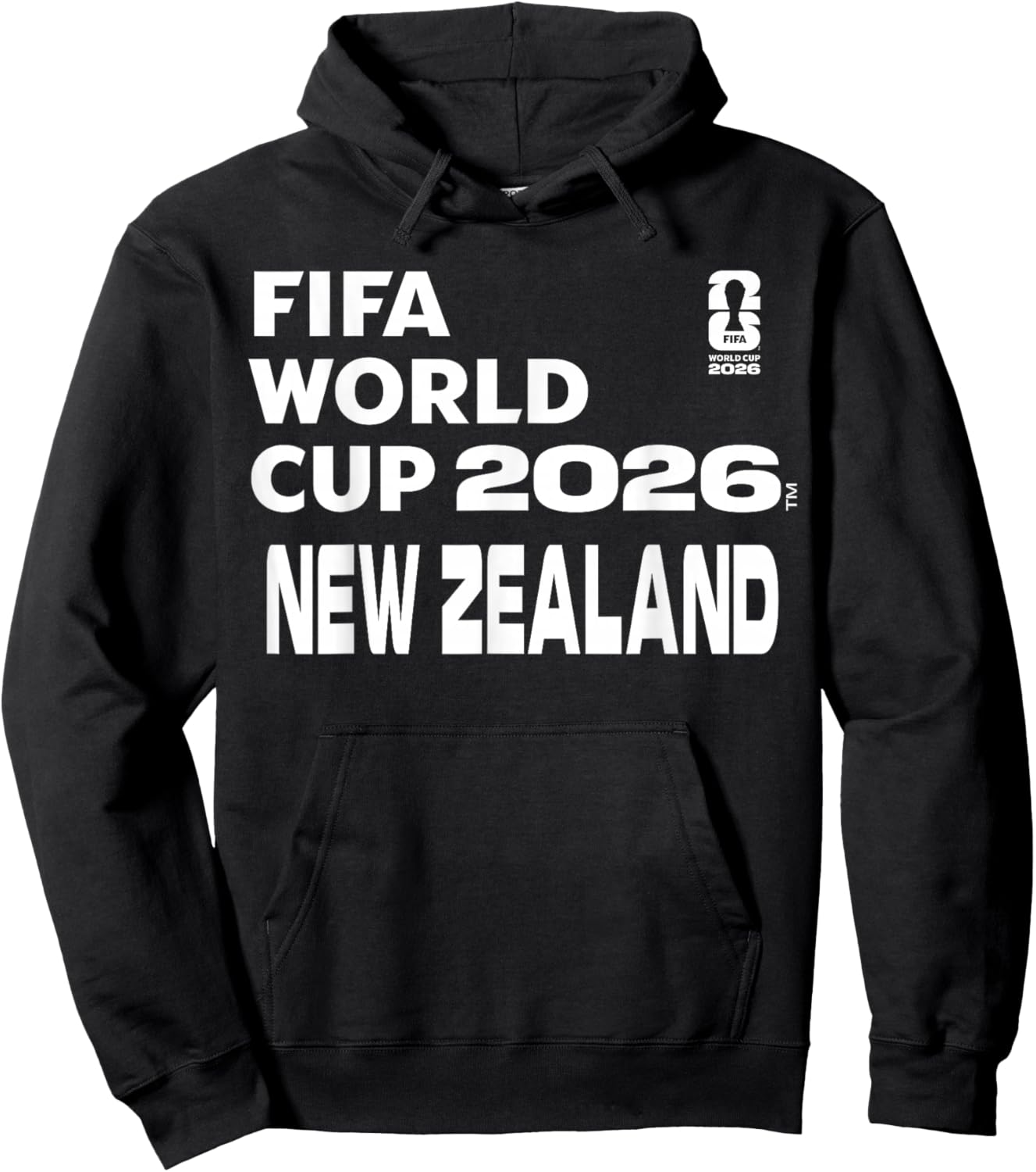FIFA World CUP26 New Zealand Block Letters Hoodie - Hoodie | Black