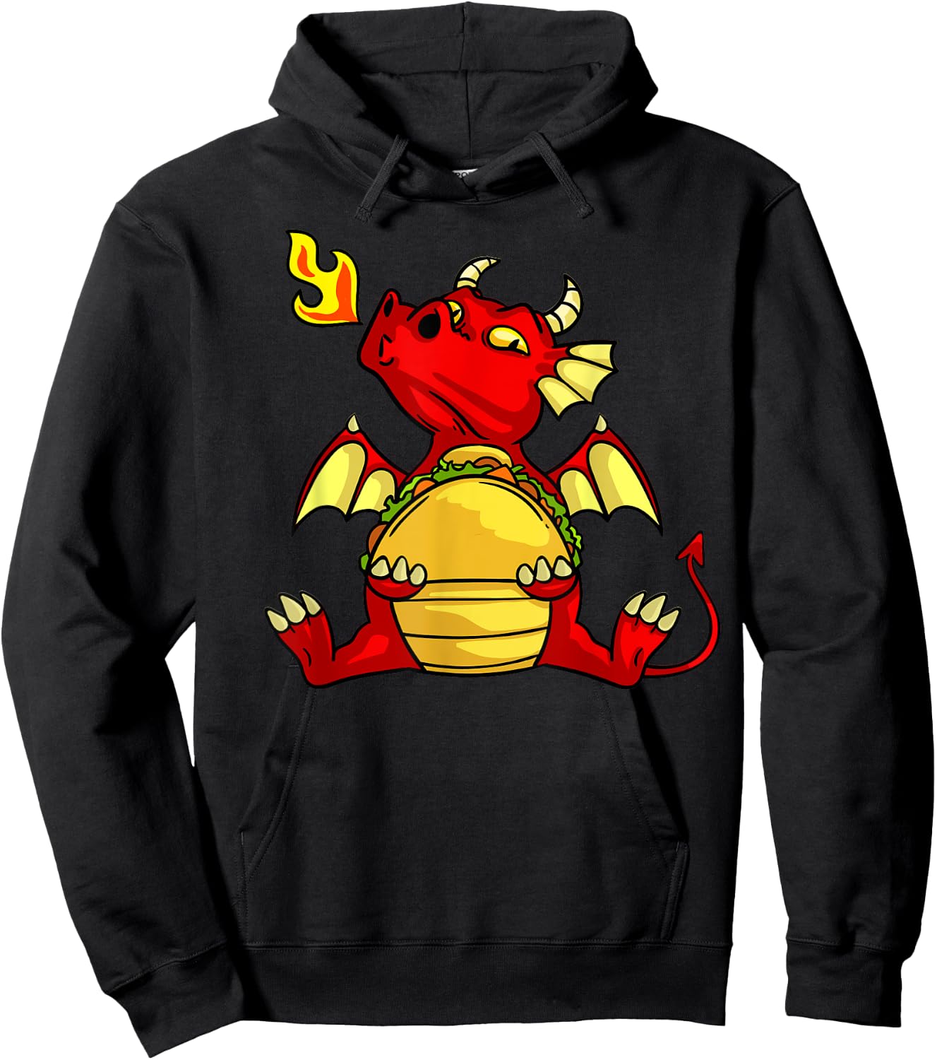 Dragons Tacos Gift Women Men Kids Mexican Love Hoodie - Hoodie | Black