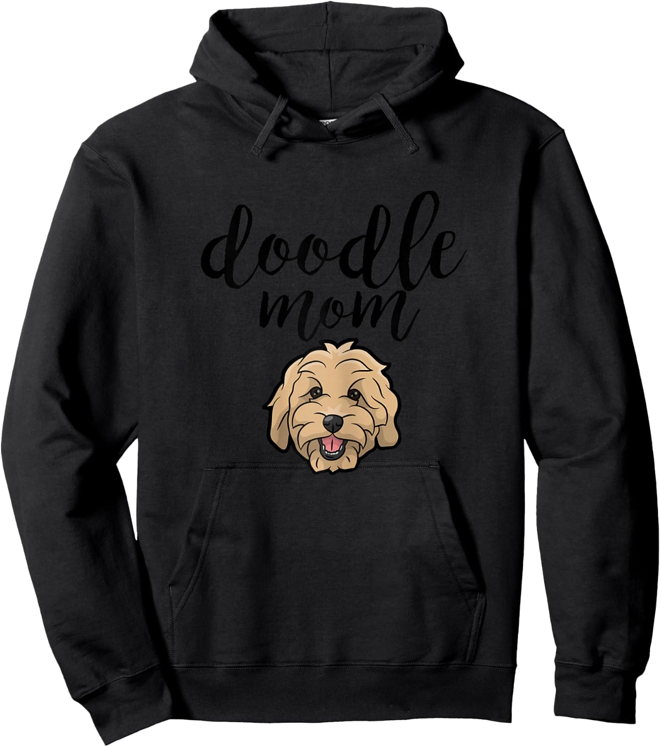 Goldendoodle Dog Mom Doodle Hoodie - Hoodie | Black