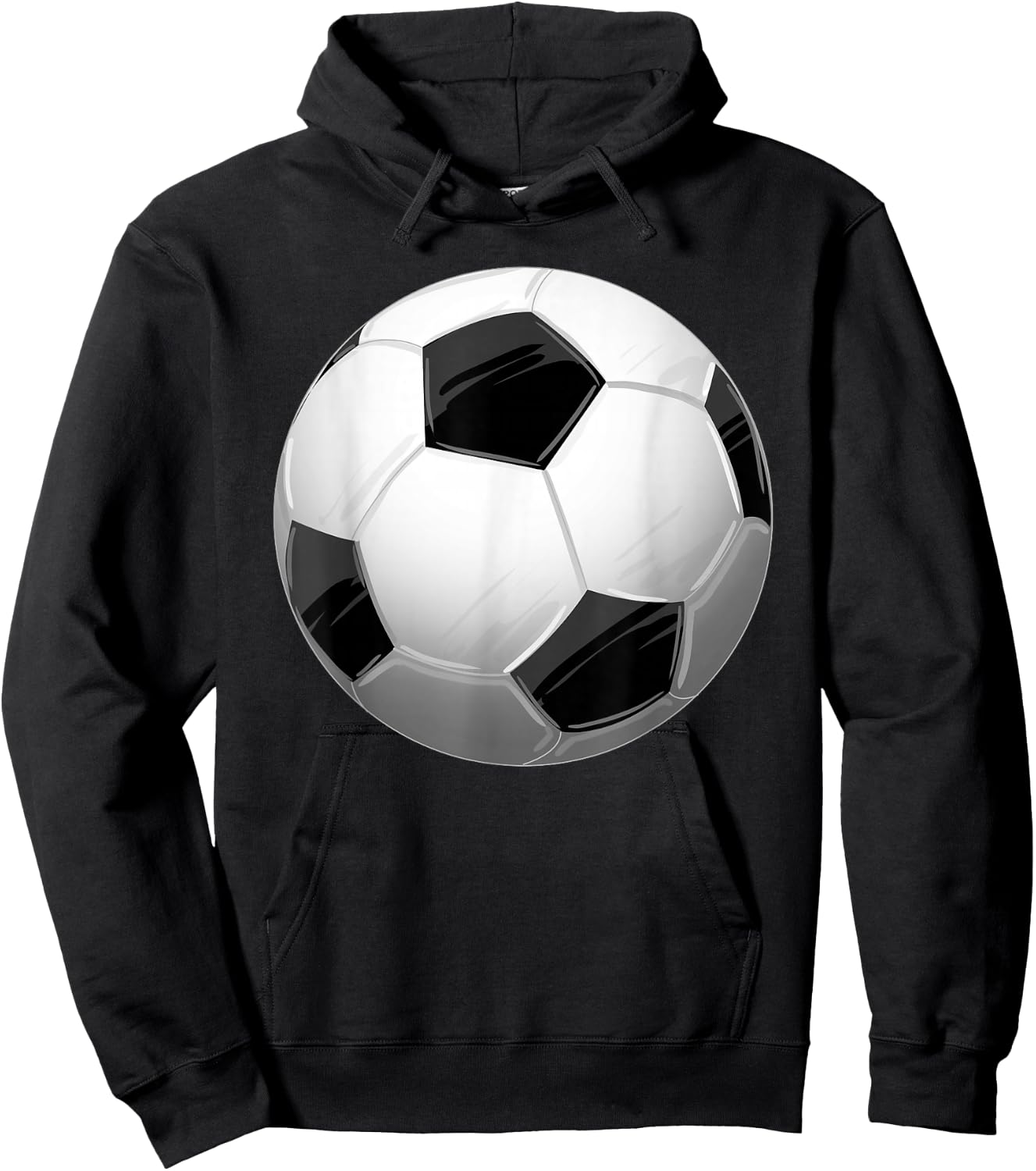 Black White Soccer Ball Cool Sports Football Player Gift Hoodie - Hoodie | Black