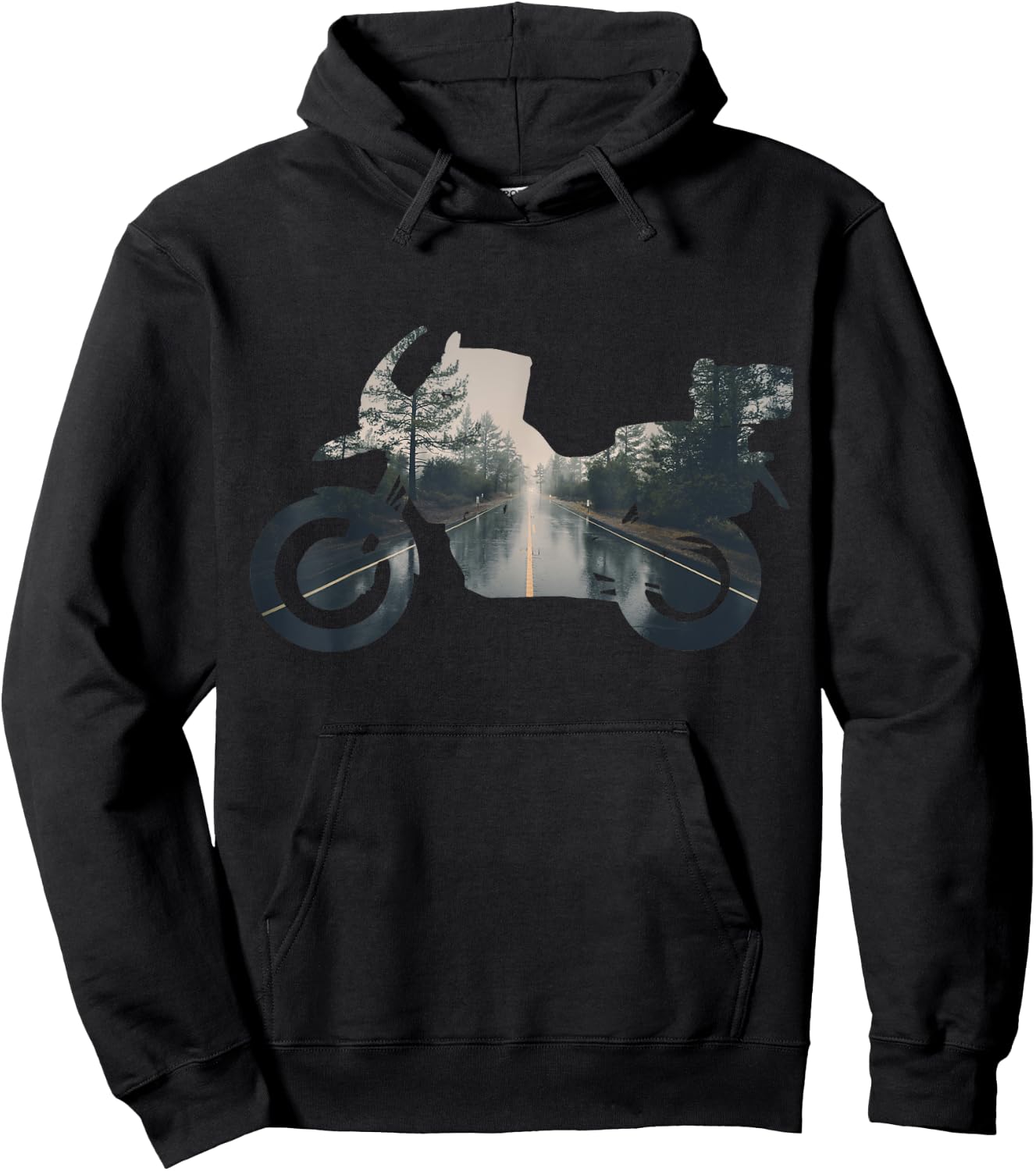 Adventure Motorcycle Bike Travel Off Road Nature Hoodie - Hoodie | Black