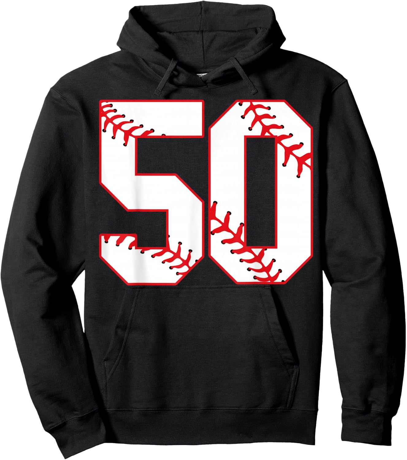 Fiftieth Anniversary Birthday Party 50th Baseball Hoodie - Hoodie | Black
