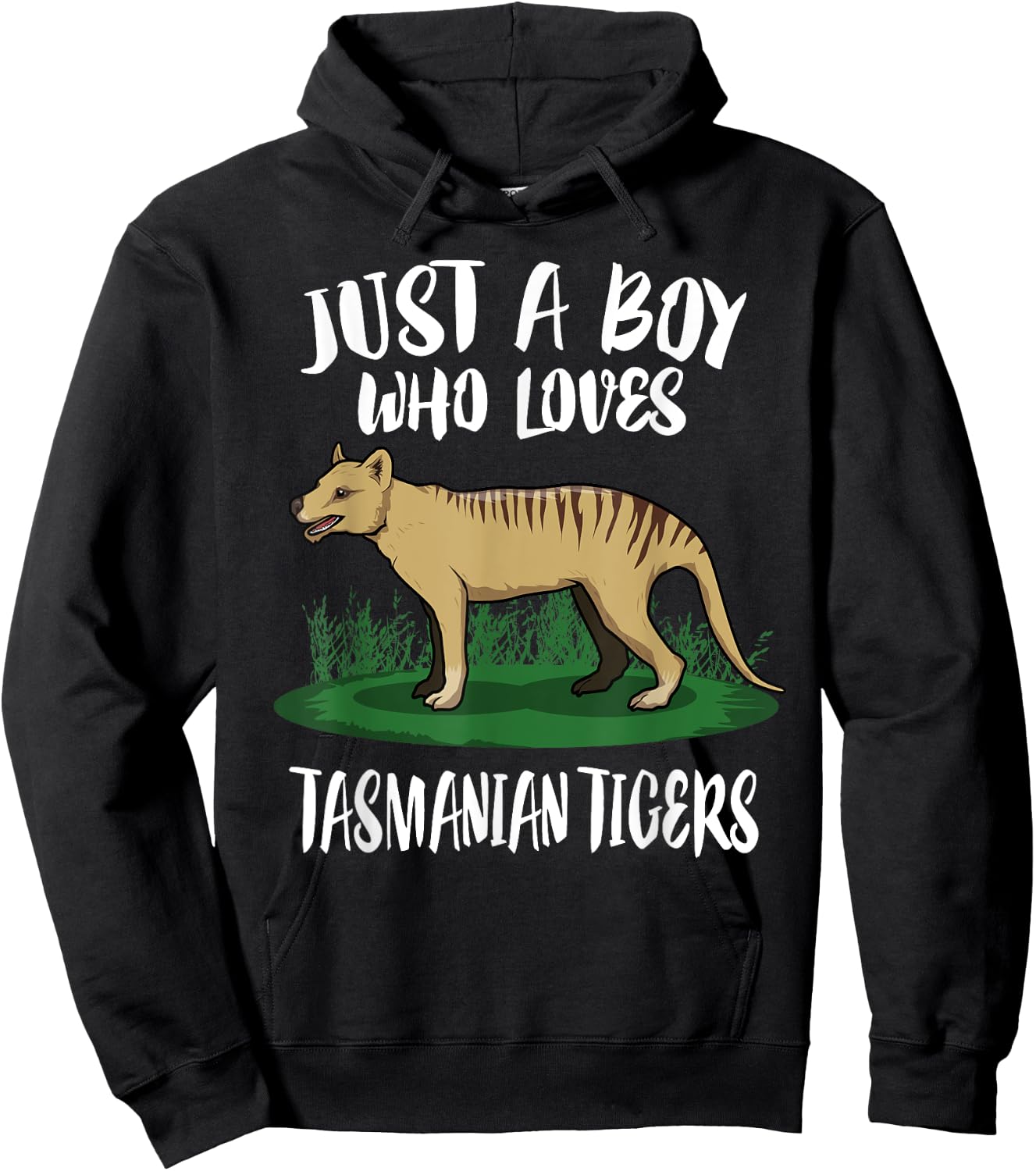 Just A Boy Who Loves Tasmanian Tigers Gift Hoodie - Hoodie | Black