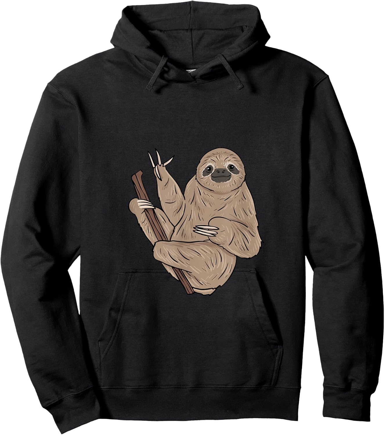 ILY Sloth ASL Hand Gesture Deaf Hearing Loss Awareness Hoodie - Hoodie | Black