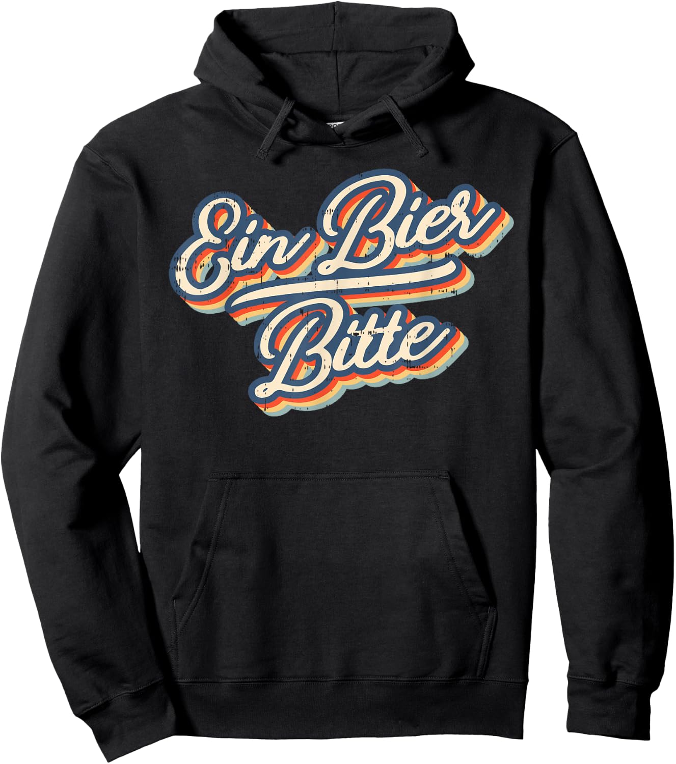 Retro Ein Bier Bitte Funny Vintage Beer German Oktoberfest Hoodie - Hoodie | Black
