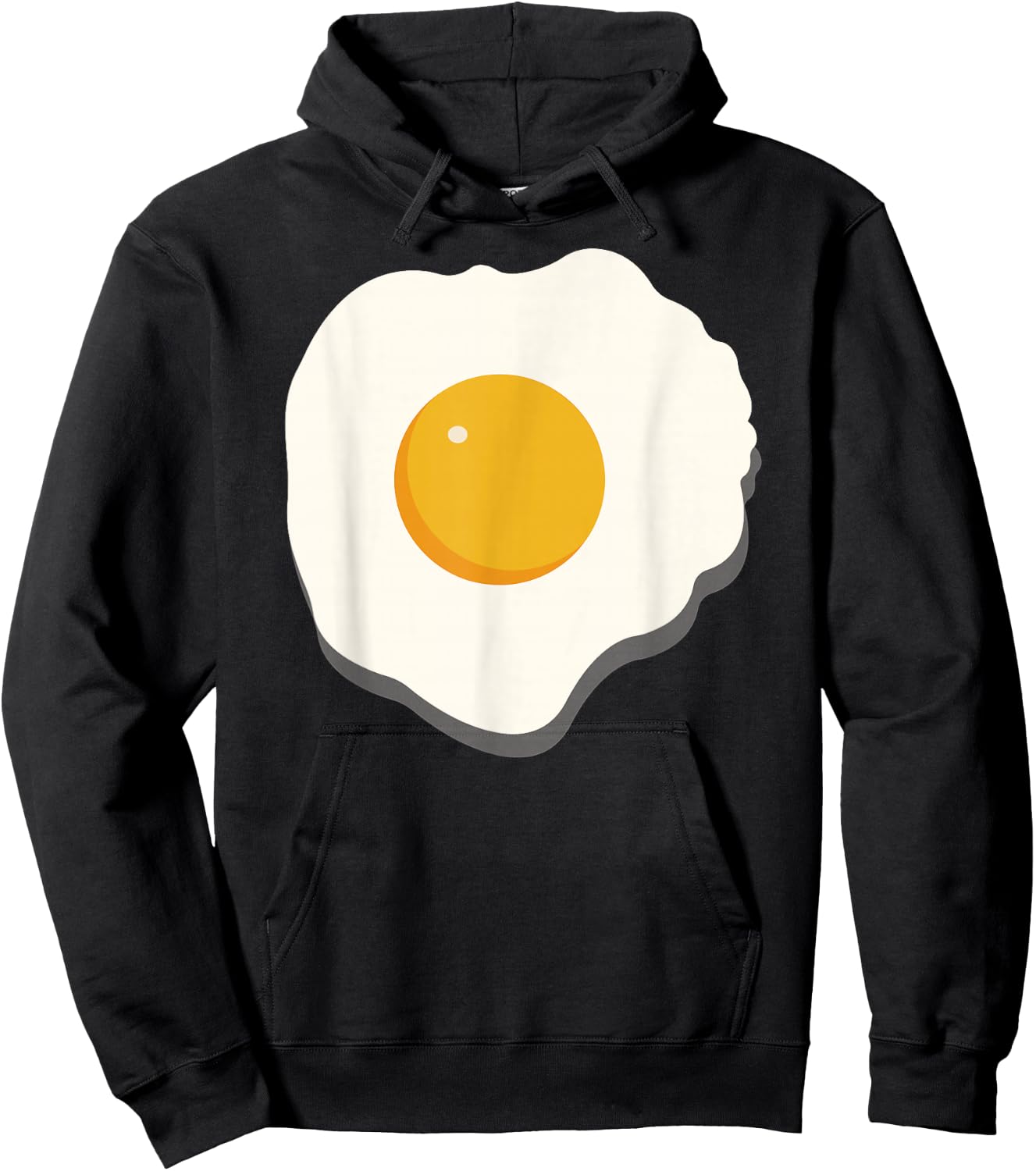 Fried Egg Halloween Costume Boiled Deviled Cooked Egg Funny Hoodie - Hoodie | Black