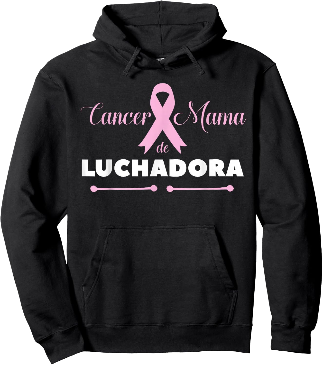 Cancer De Mama Luchadora Shirt Breast Cancer Spanish Hoodie - Hoodie | Black